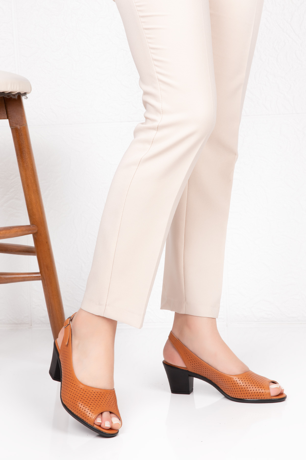 Gondol Hakiki Deri Topuklu Ayakkabı vdt.211 - Görsel 2