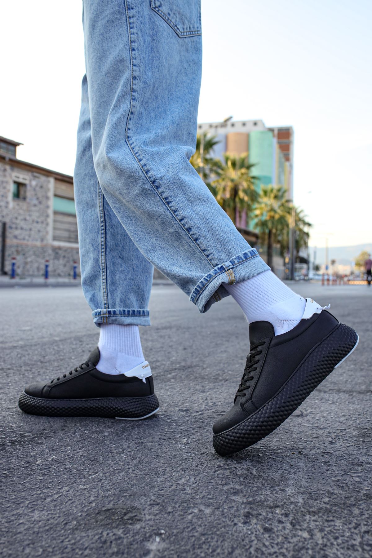 CH107 CST Felibord Erkek Ayakkabı SIYAH/BEYAZ - Görsel 5