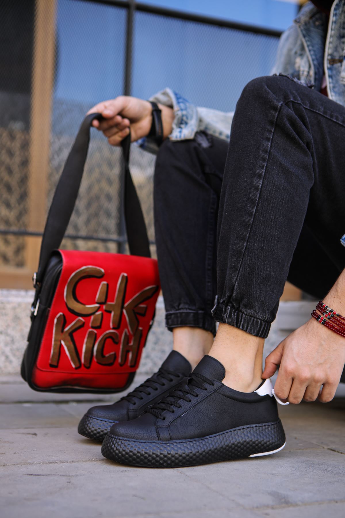 CH107 CST Felibord Erkek Ayakkabı SIYAH/BEYAZ - Görsel 6