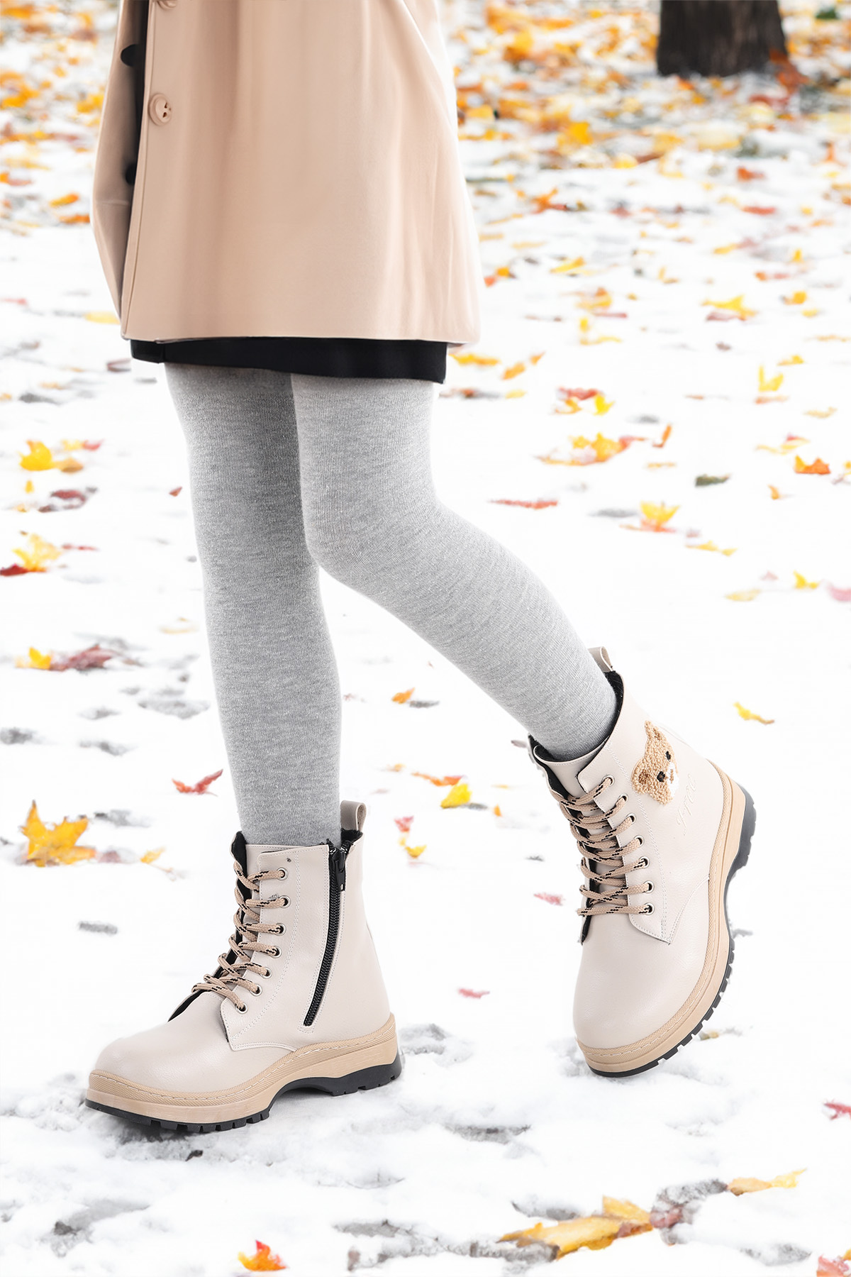 Termo Taban Kız Çocuk Bot 625 Cilt Bej - Görsel 3