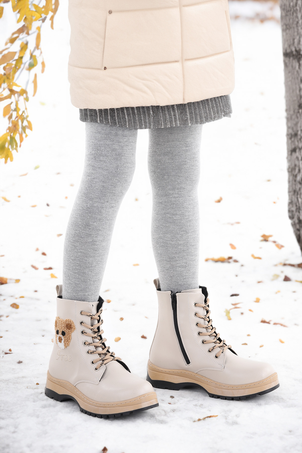 Termo Taban Kız Çocuk Bot 625 Cilt Bej - Görsel 4