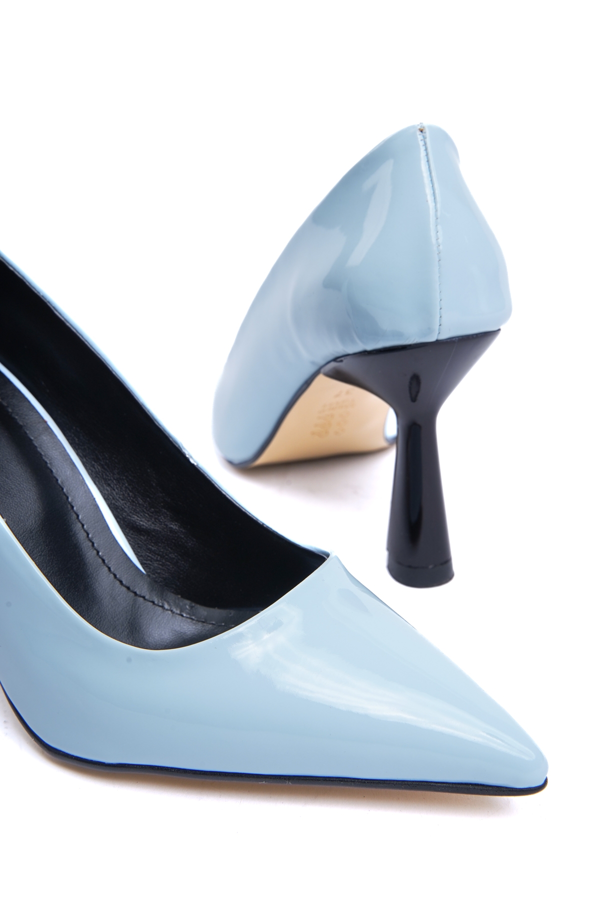 Vest Bebe Mavi Rugan (8cm) Topuk Boyu Günlük Kullanım Stiletto - Görsel 4