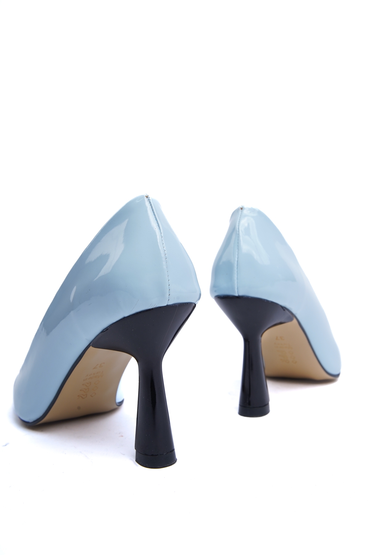 Vest Bebe Mavi Rugan (8cm) Topuk Boyu Günlük Kullanım Stiletto - Görsel 5