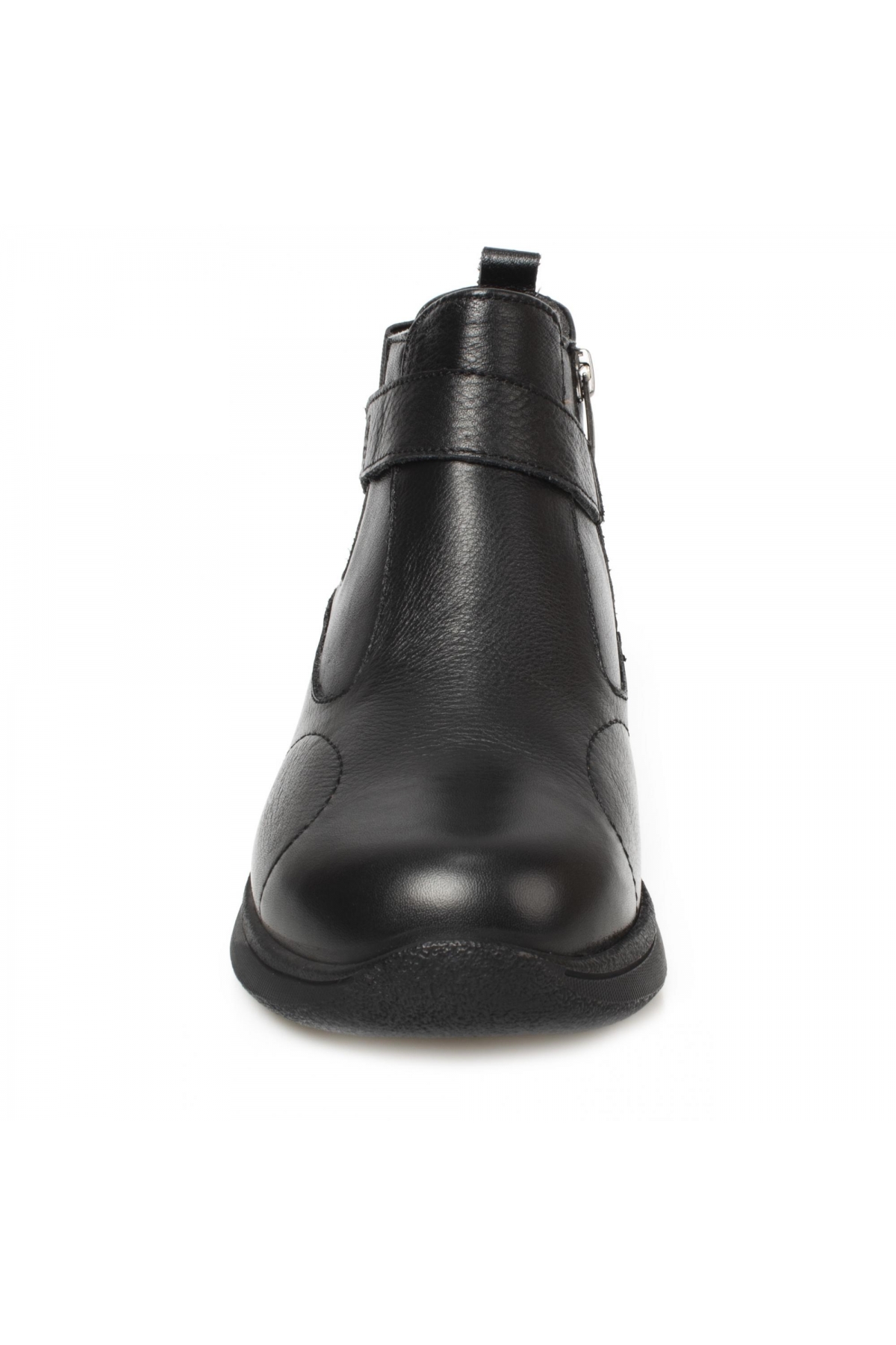 Emma 27951 Hallux Deri Fermuarlı Siyah Kadın Bot - Görsel 4