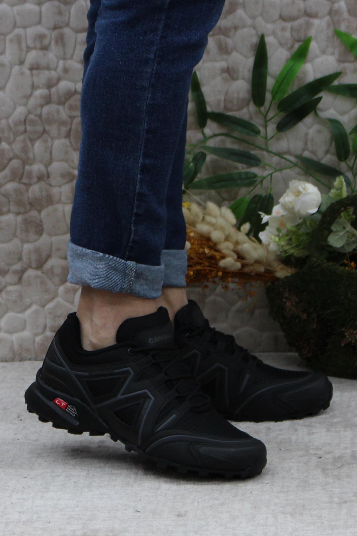 32811 Siyah Rahat Esnek Outdoor Trekking Erkek Ayakkabı - Görsel 2