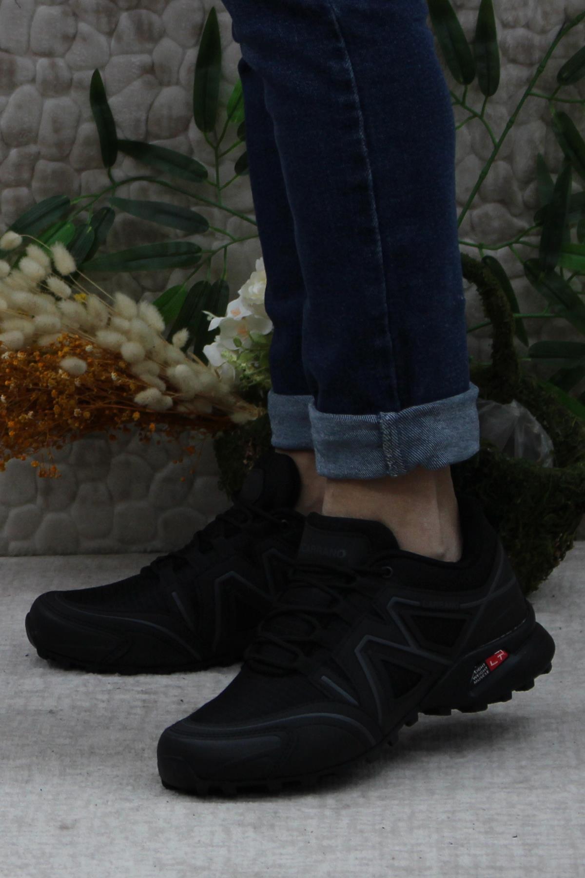 32811 Siyah Rahat Esnek Outdoor Trekking Erkek Ayakkabı - Görsel 4