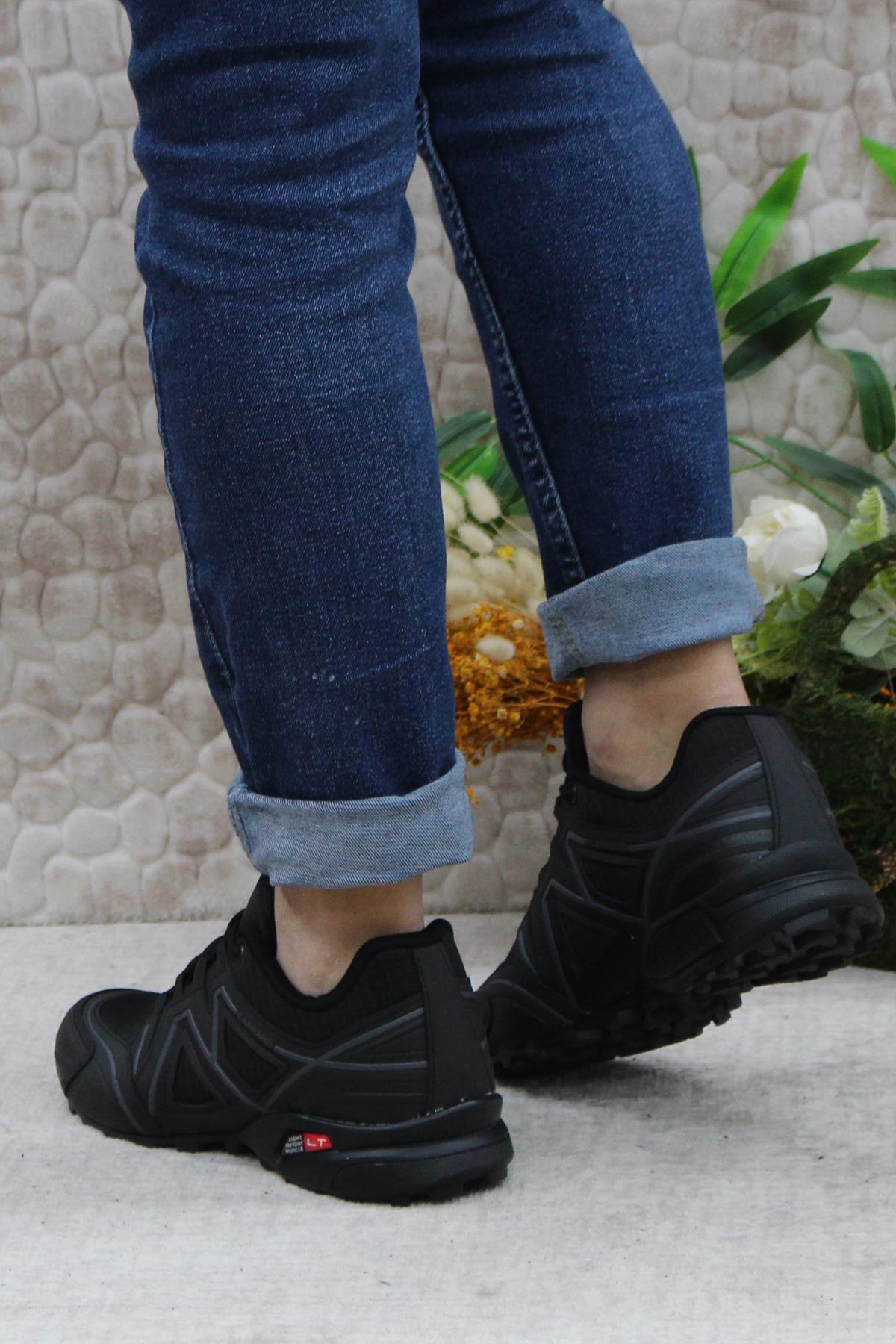 32811 Siyah Rahat Esnek Outdoor Trekking Erkek Ayakkabı - Görsel 5