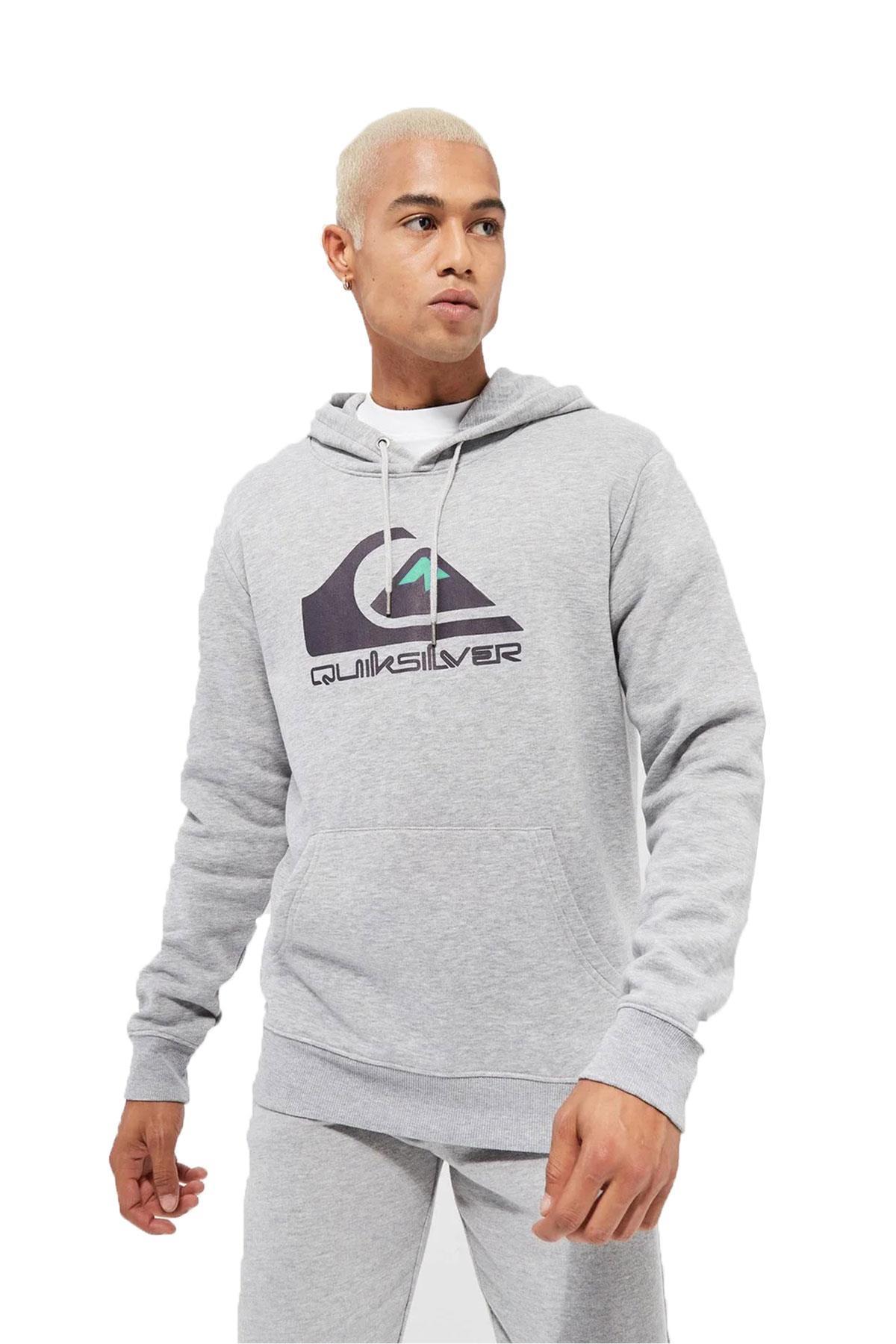 Big Logo Erkek Gri Sweatshirt