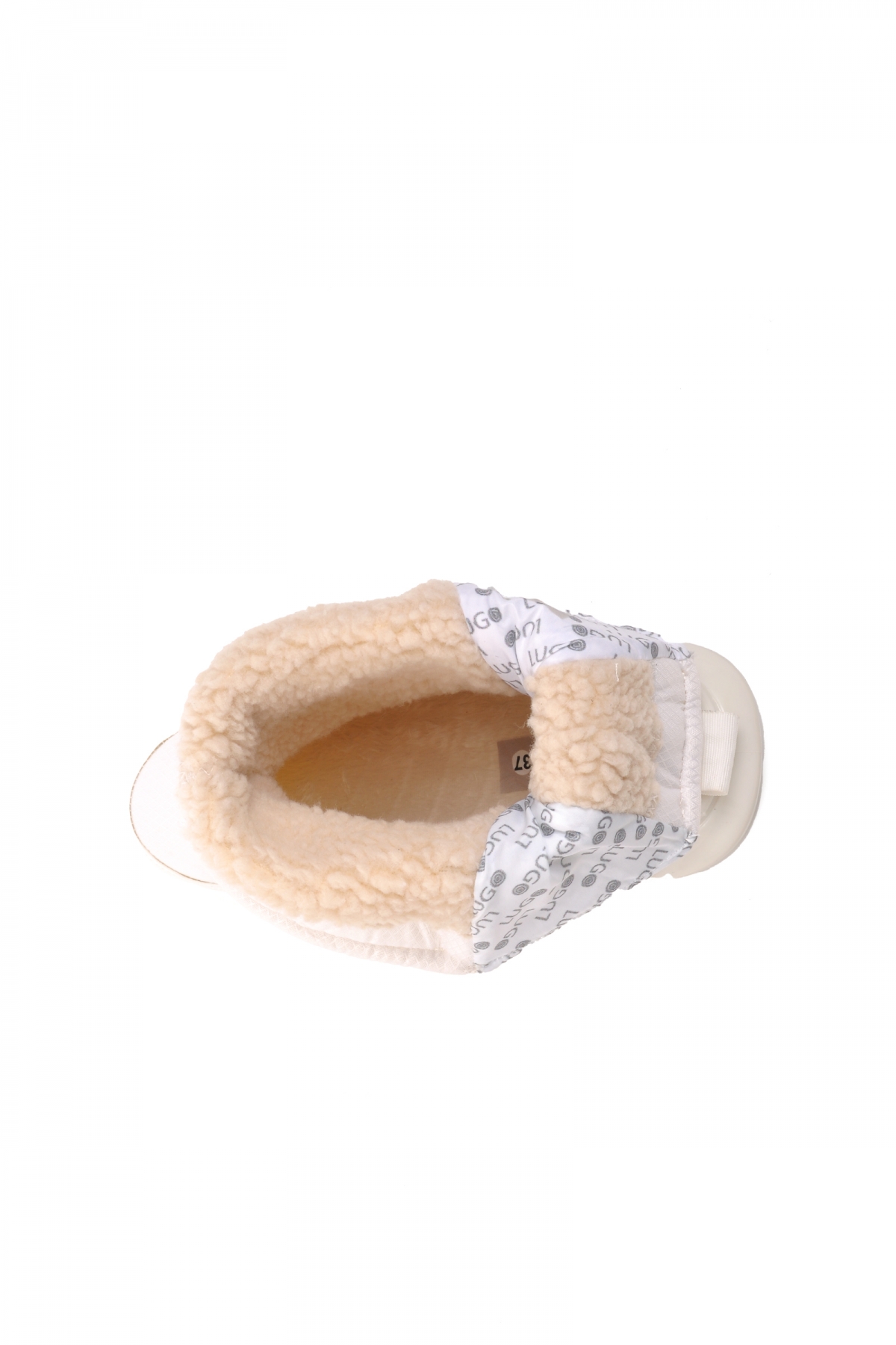 DMK-Z001 Beyaz Rugan İçi Kürklü Kadın Kar Botu - Görsel 5