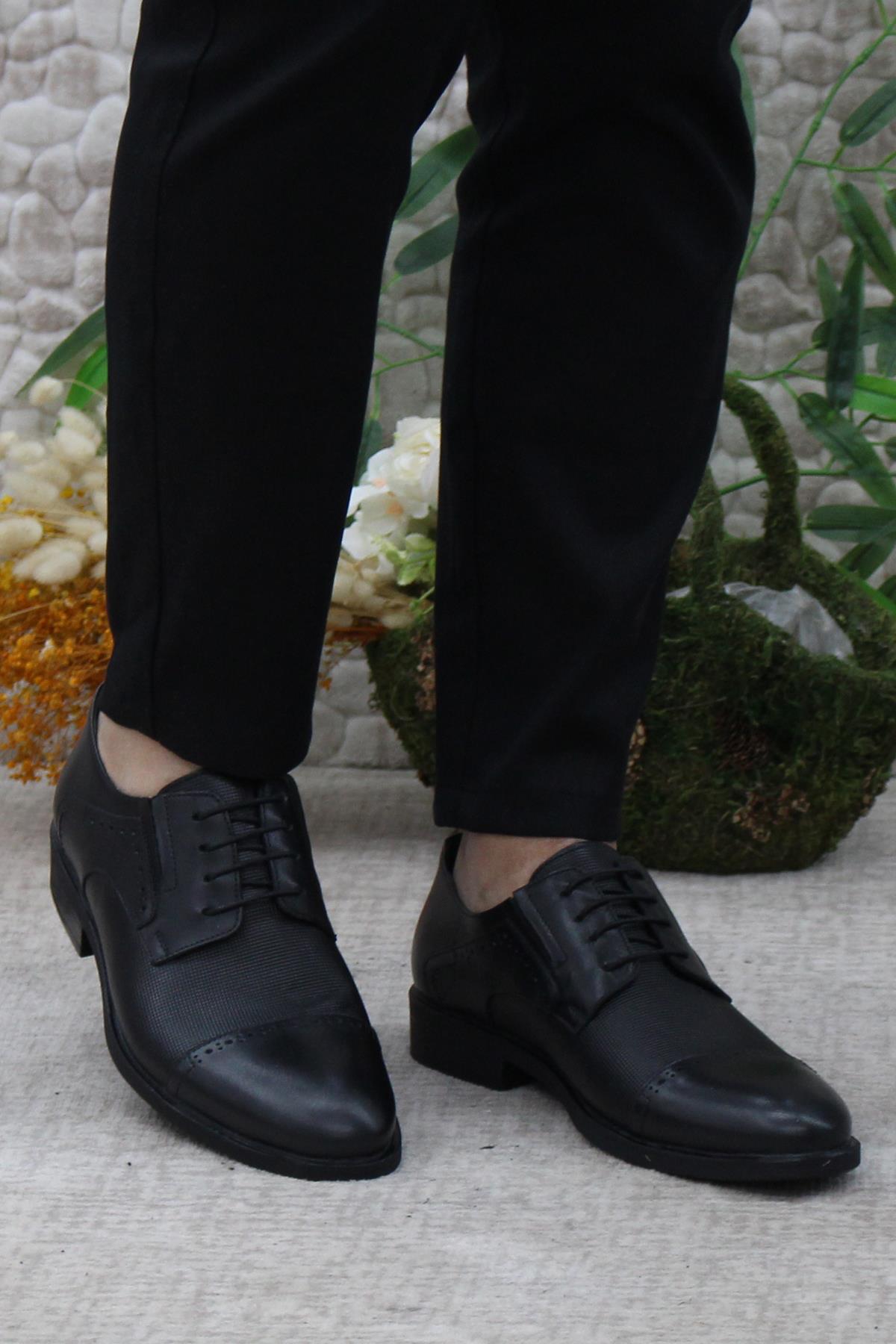 42060 İç Ve Dış Hakiki Deri Kauçuk Taban Erkek Ayakkabı - Görsel 3
