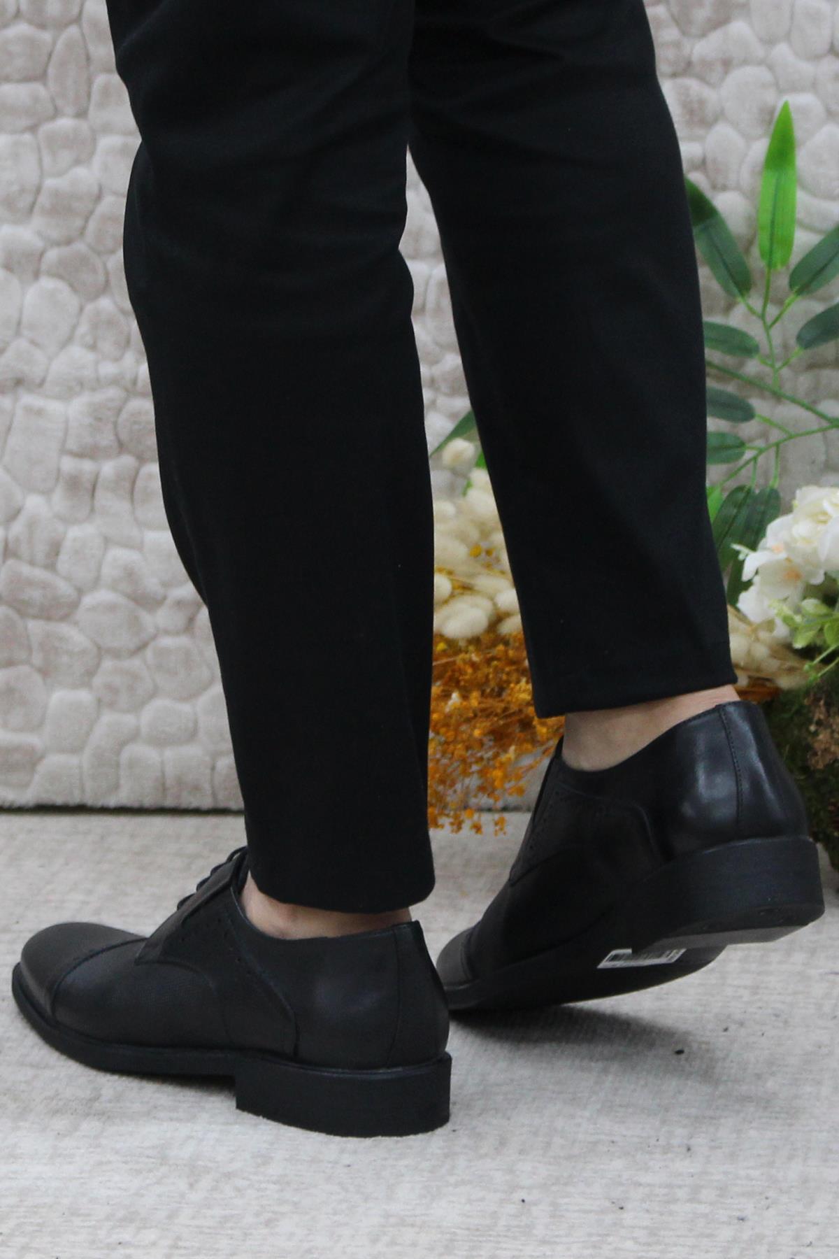 42060 İç Ve Dış Hakiki Deri Kauçuk Taban Erkek Ayakkabı - Görsel 5