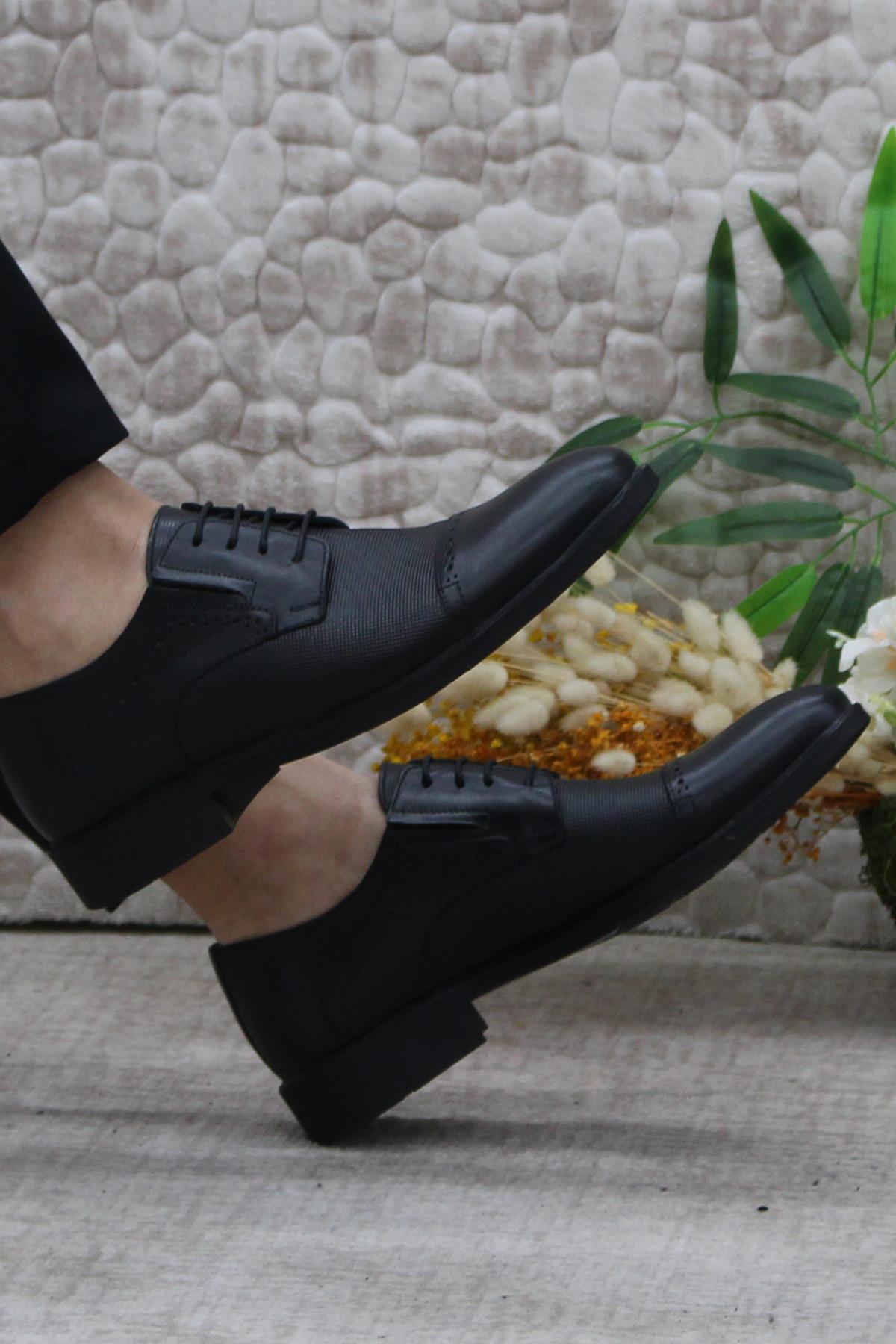 42060 İç Ve Dış Hakiki Deri Kauçuk Taban Erkek Ayakkabı - Görsel 6