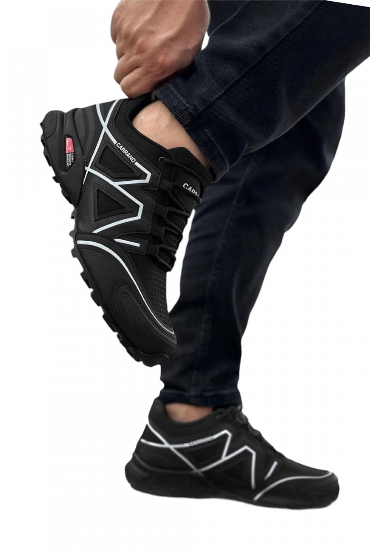 Trekking Outdoor Erkek Ayakkabı SİYAH - FÜME - Görsel 2