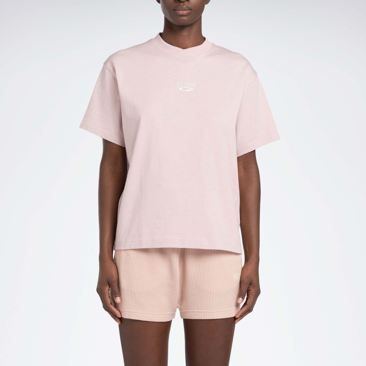 Reebok CL AE ARCHIVE SM LOGO TEE Pembe Kadın Kısa Kol T-Shirt