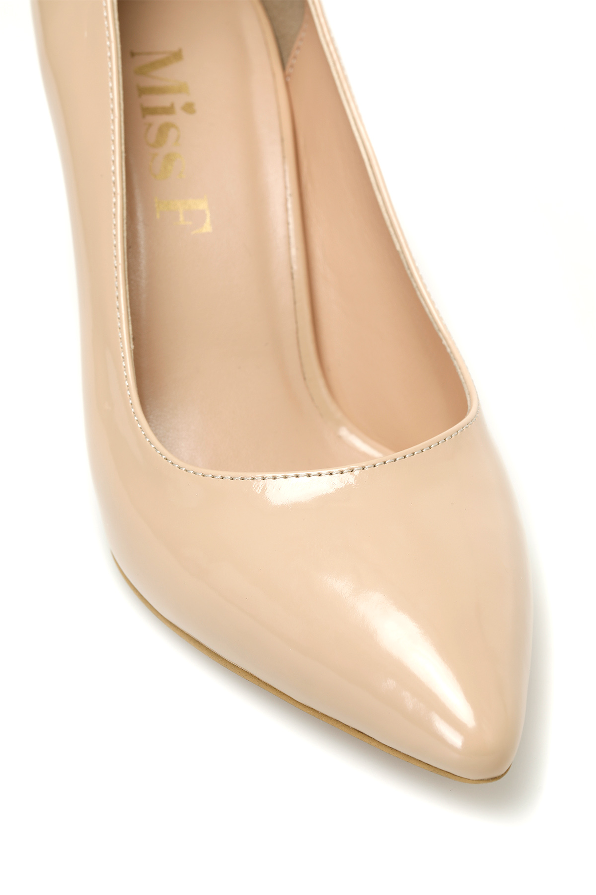DS24010 4FX Bej Kadın Topuklu Ayakkabı - Görsel 8