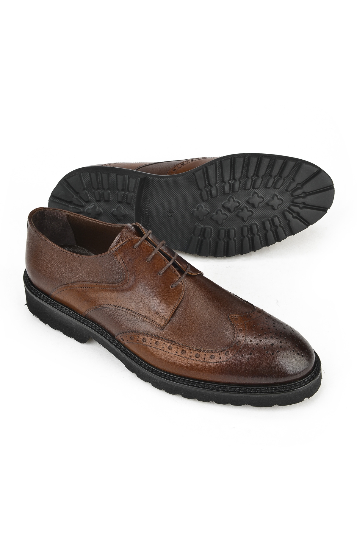 Erkek Hakiki Deri Ayakkabı 133145Z6252 Taba - Görsel 5