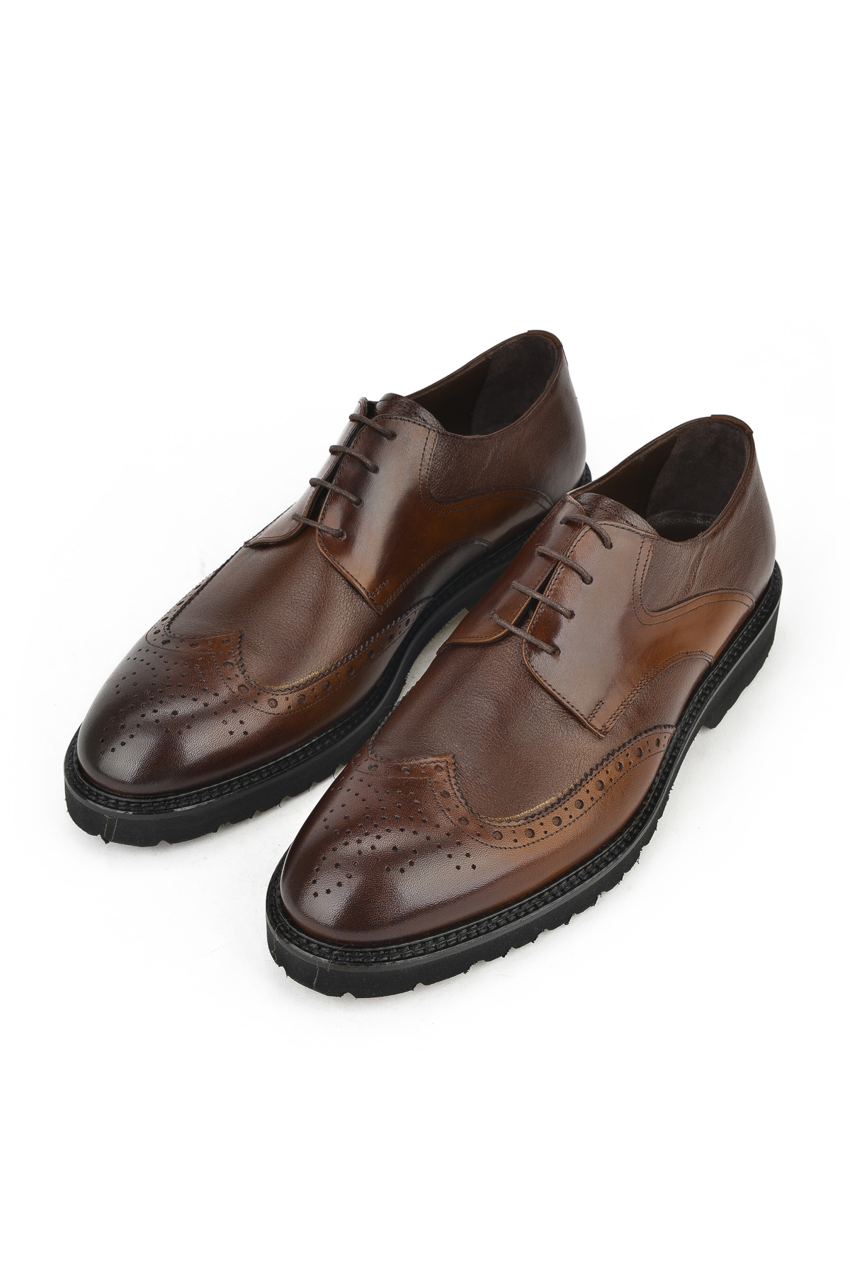 Erkek Hakiki Deri Ayakkabı 133145Z6252 Taba - Görsel 6