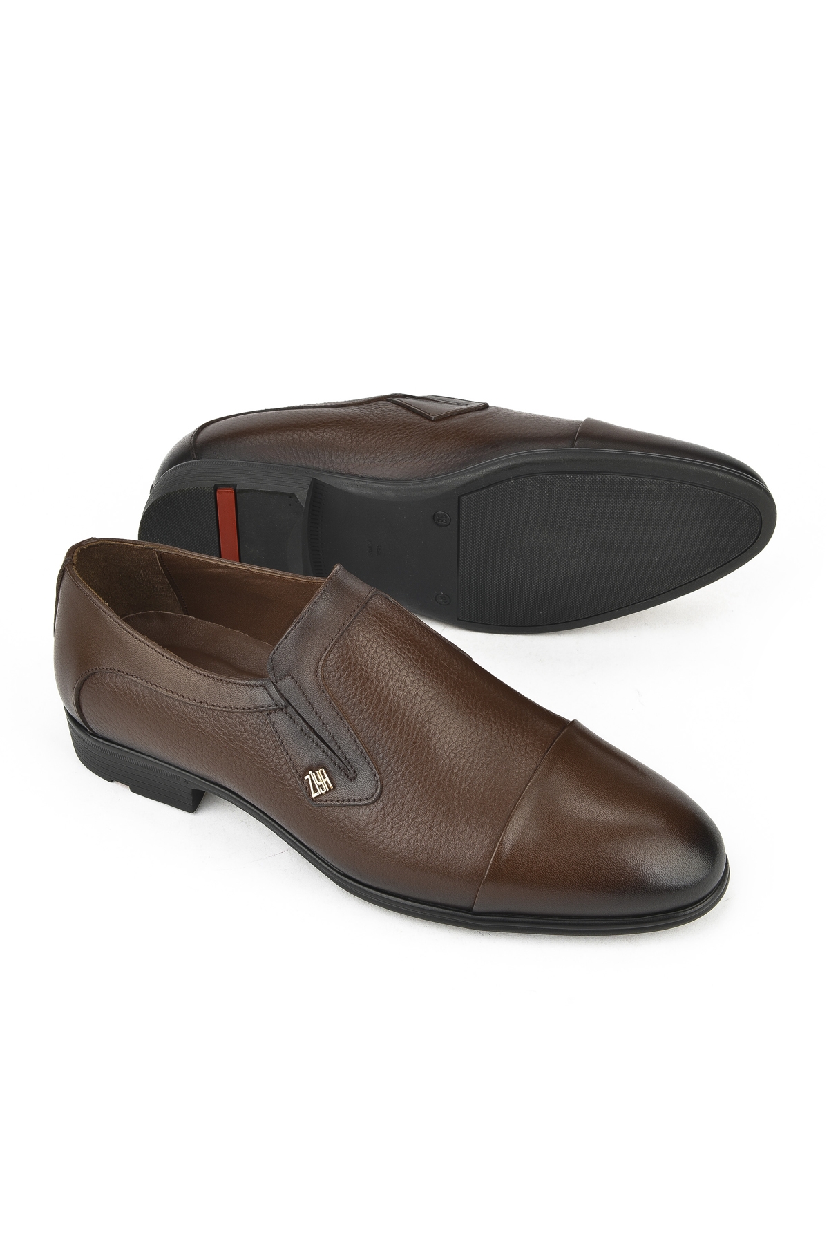 Erkek Hakiki Deri Küçük Numara Ayakkabı 141745Z4166 Kahve - Görsel 5