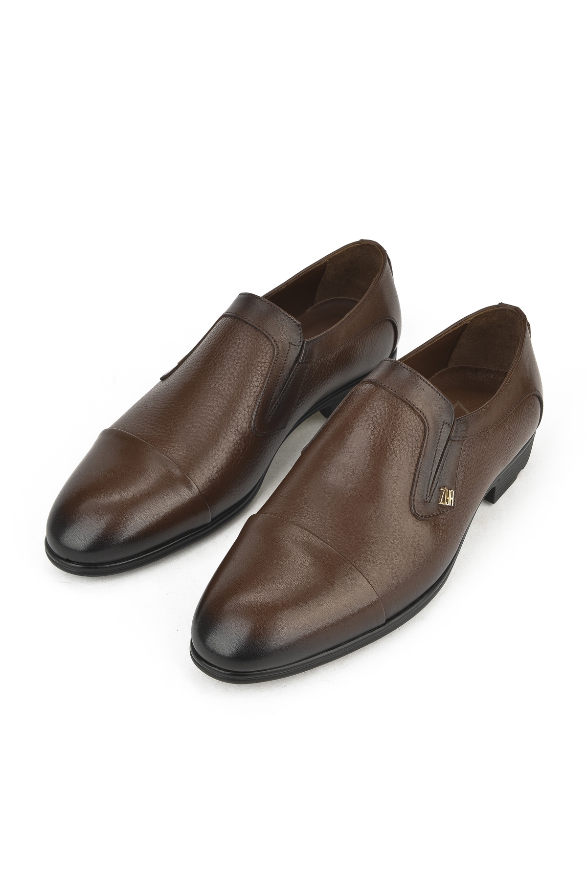 Erkek Hakiki Deri Küçük Numara Ayakkabı 141745Z4166 Kahve - Görsel 6