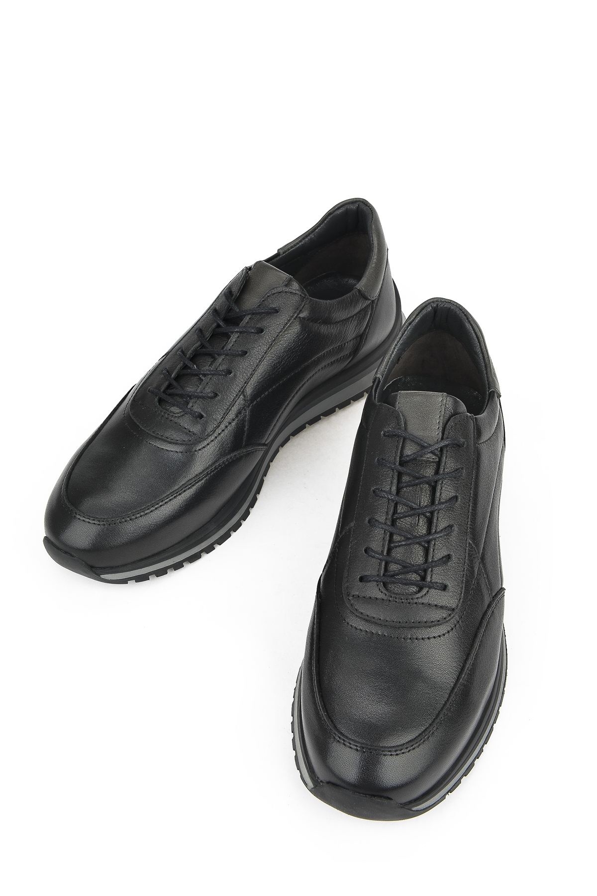 Erkek Hakiki Deri Sneaker 1331002Z415 Siyah - Görsel 6