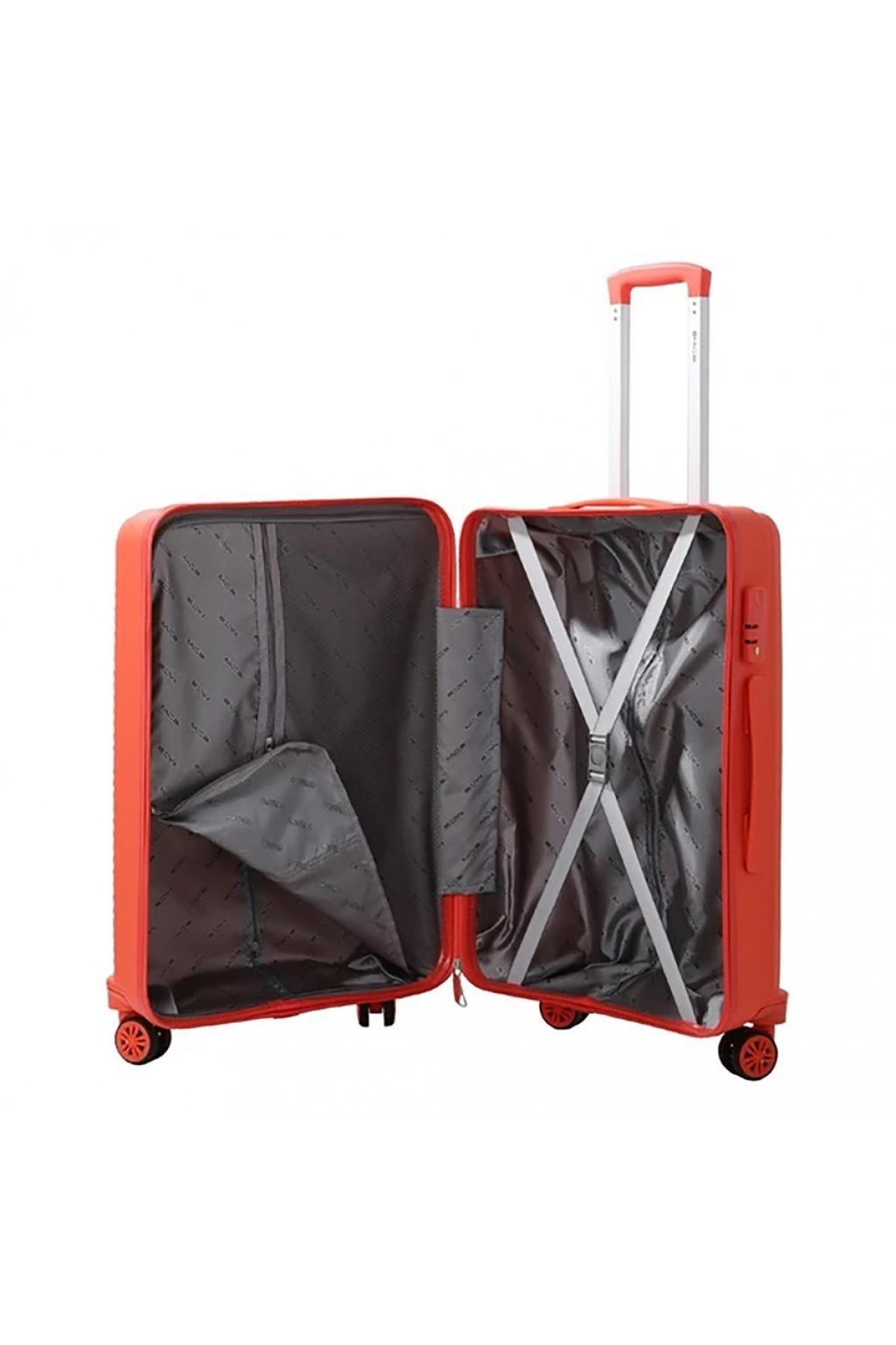 3lü Set Kırılmaz Silikon Seyahat Valizi Bavulu V374 Mercan