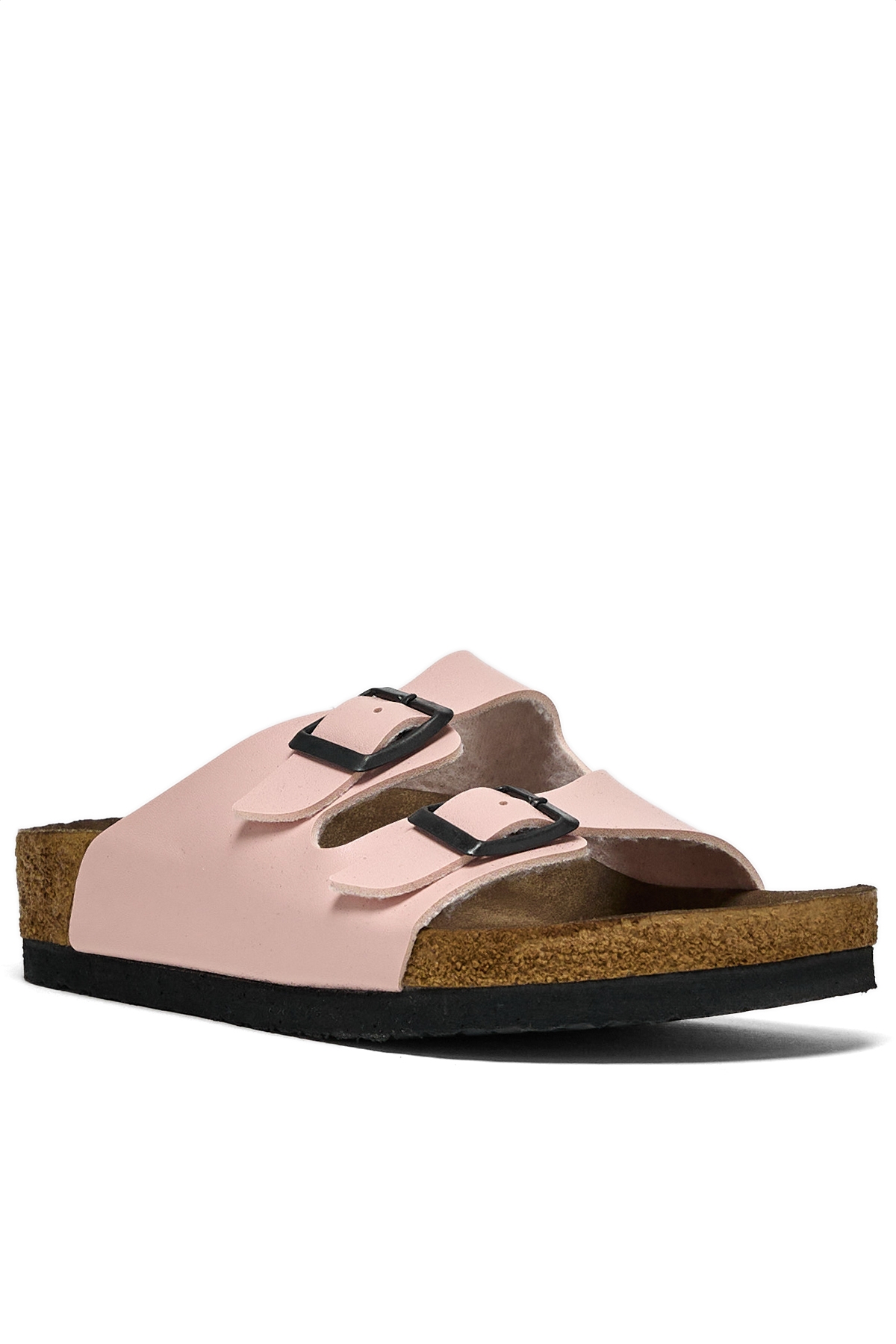 Çocuk Unisex Pudra Rahat Kalıp Poli Taban Çift Tokalı Sandalet - Görsel 3