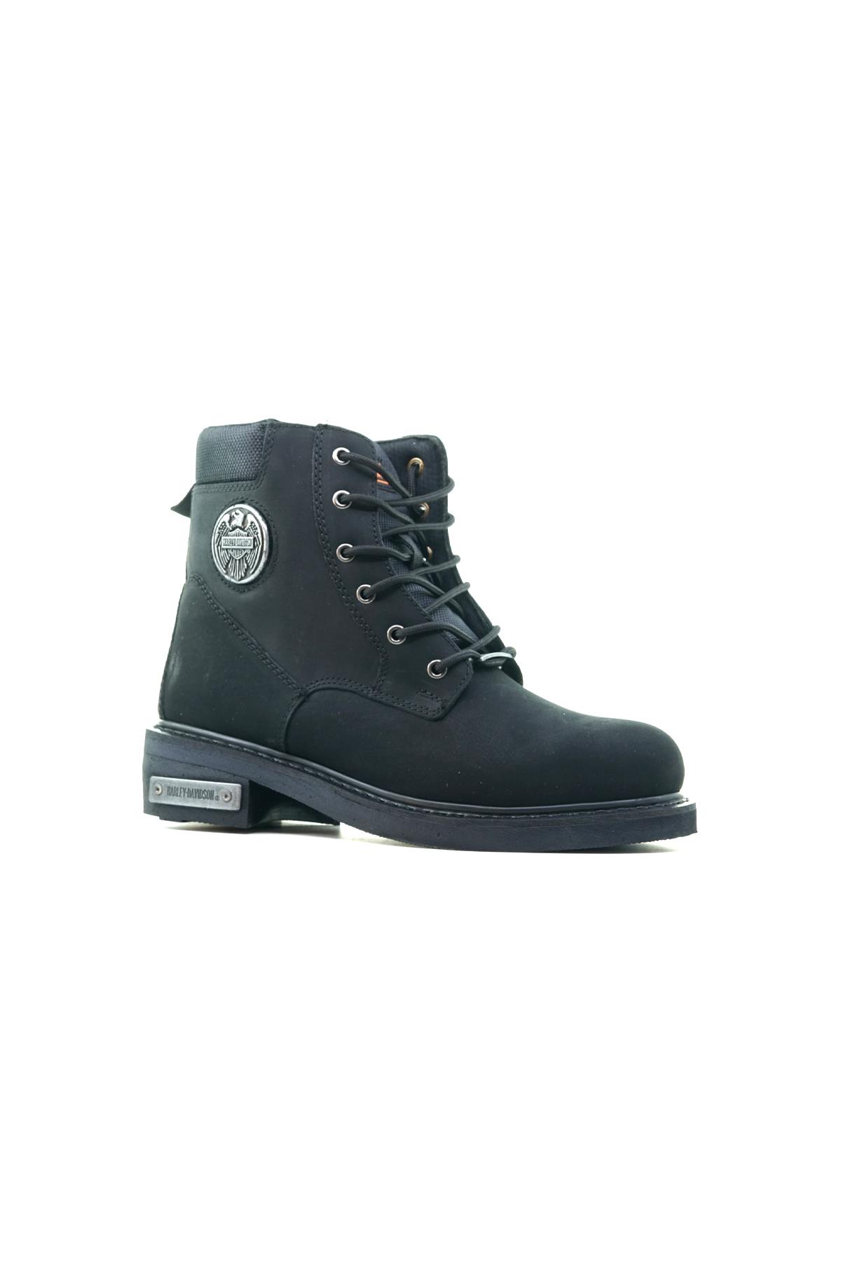 HARLEY DAVİDSON UNISEX HAKİKİ DERİ GÜNLÜK BOT (40-45) 22K JIM M SİYAH NUBUK - Görsel 5