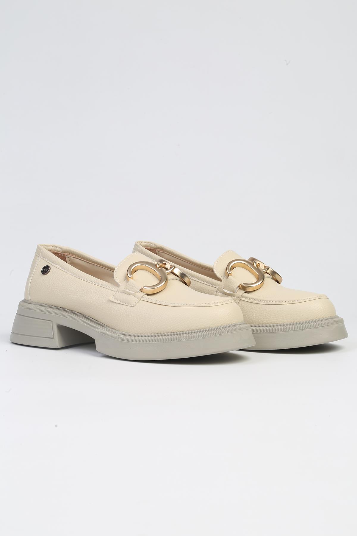® | PC-52650 - 3441 Krem-Kadın Günlük Ayakkabı - Görsel 3