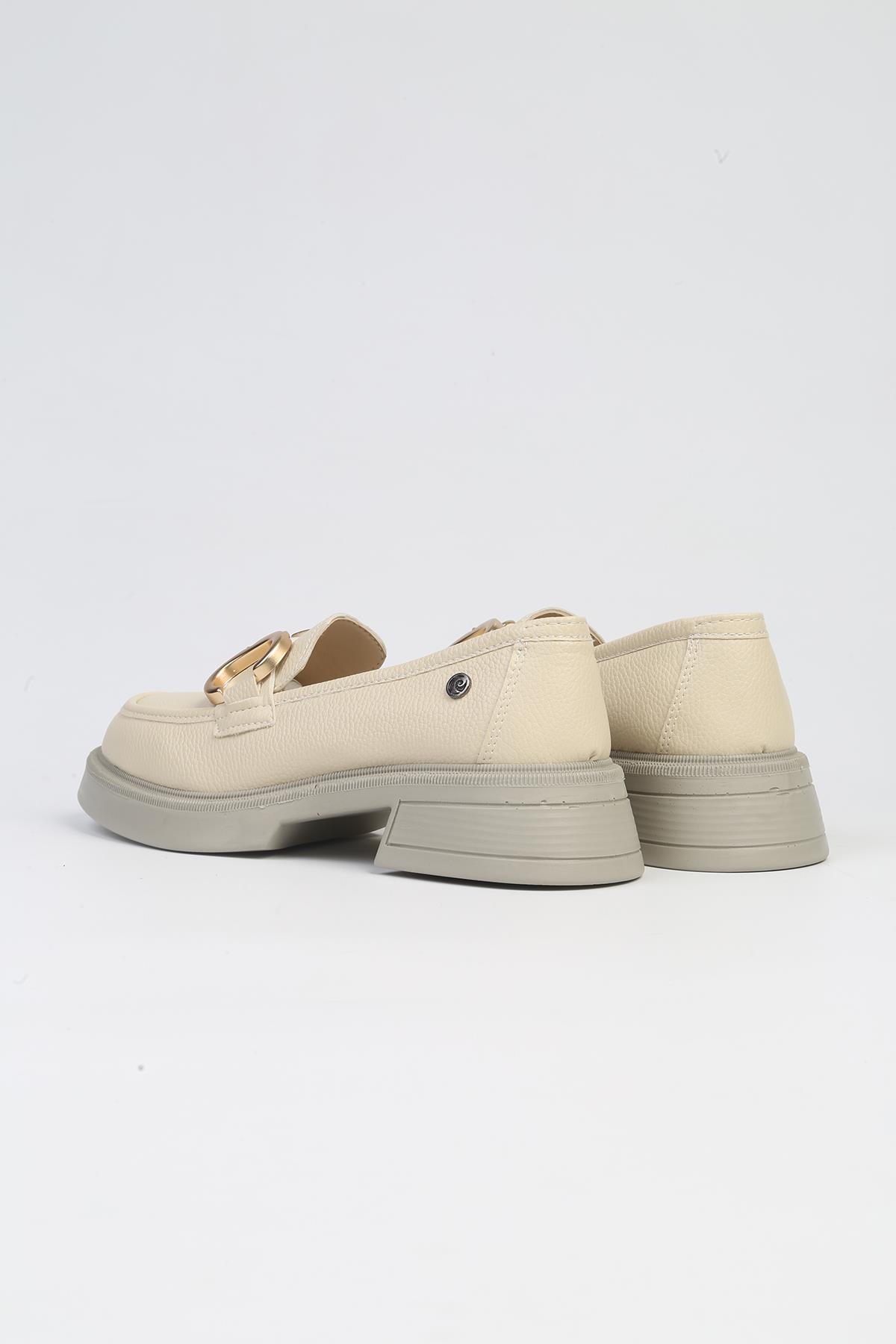 ® | PC-52650 - 3441 Krem-Kadın Günlük Ayakkabı - Görsel 4