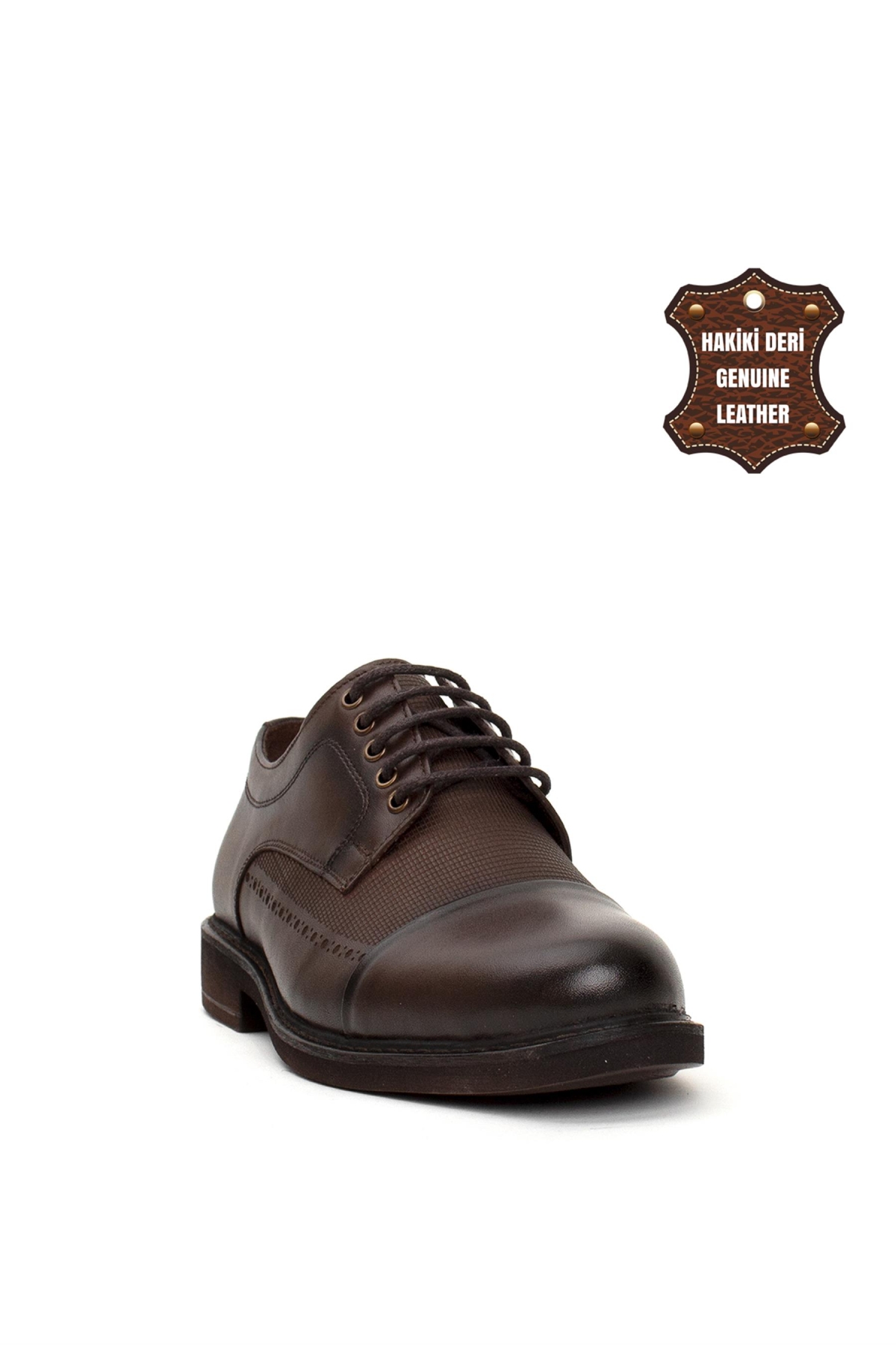 Elit 24YNbl988C Erkek Hakiki Deri Günlük Ayakkabı Kahverengi - Görsel 3