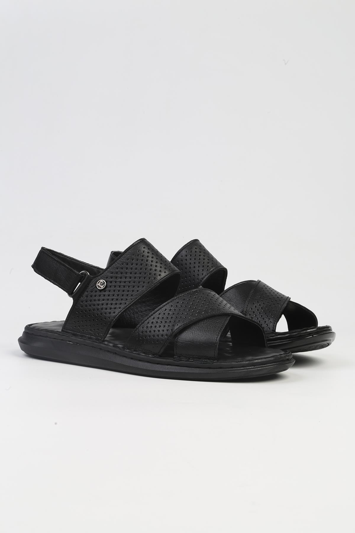 ® | PC-5124-3892 Siyah-Erkek Sandalet - Görsel 3