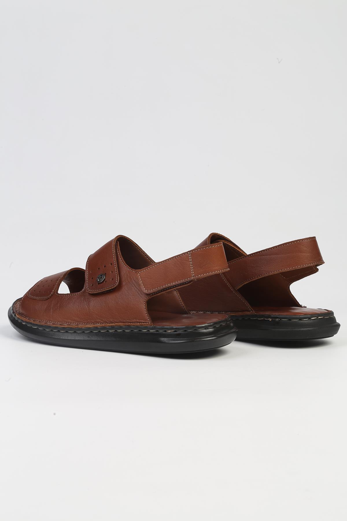 ® | PC-5112-3892 Taba-Erkek Sandalet - Görsel 4