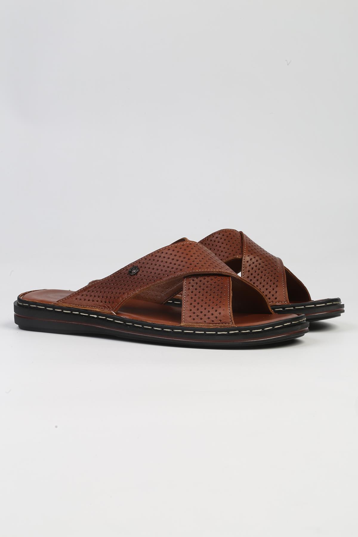 ® | PC-5107-3892 Taba - Erkek Terlik - Görsel 3