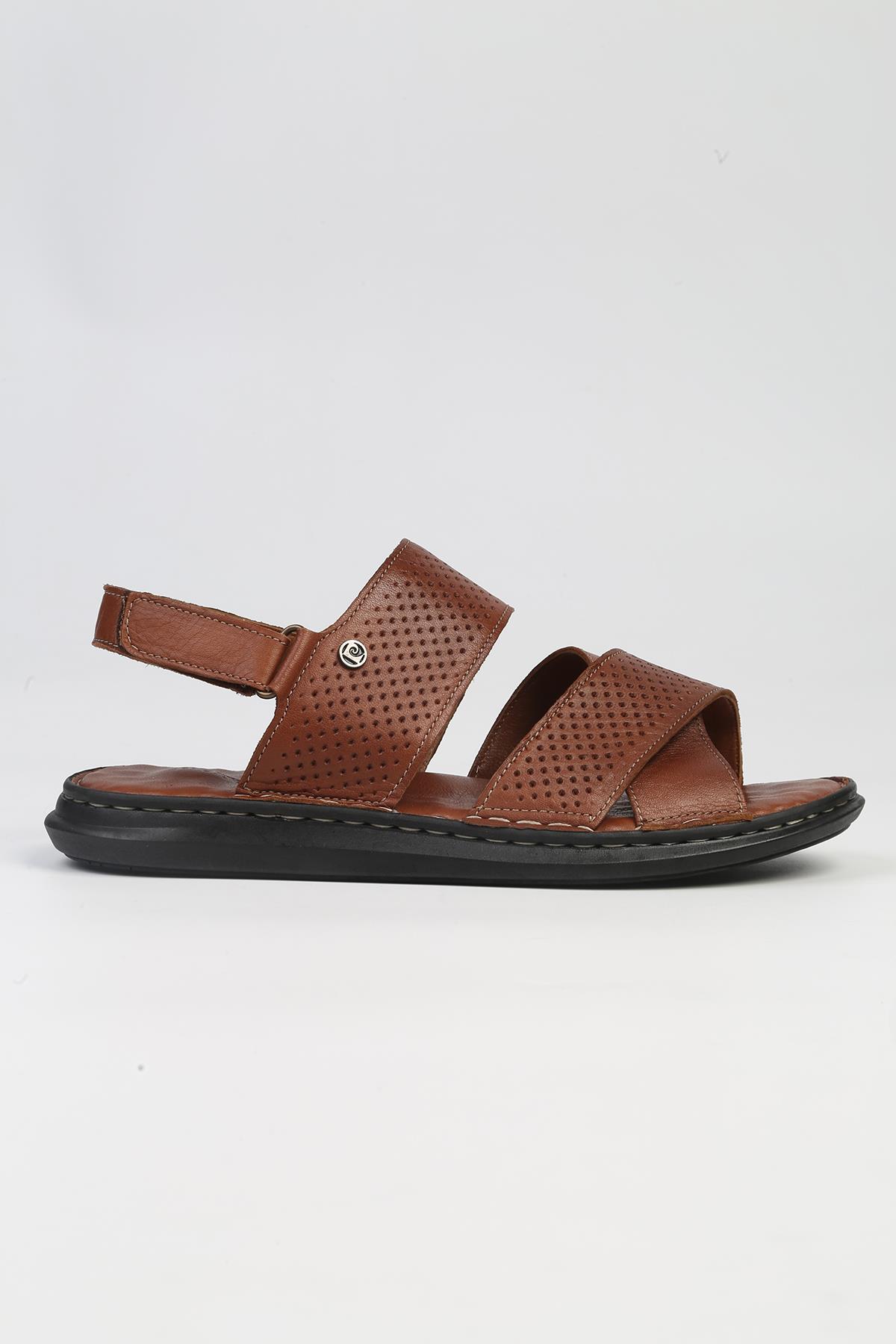 ® | PC-5124-3892 Taba-Erkek Sandalet - Görsel 2