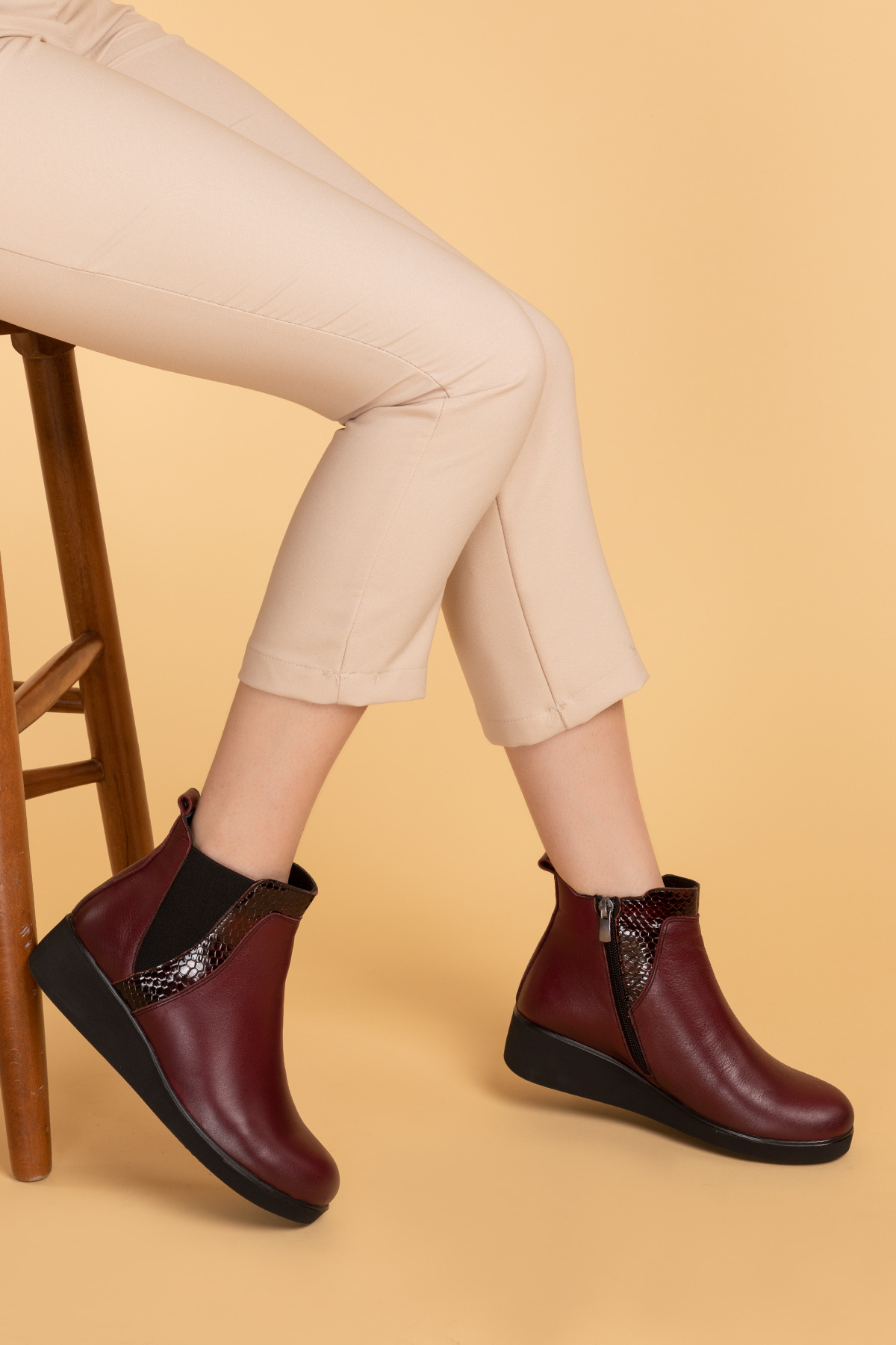 Gondol Hakiki Deri Anatomik Taban Bot esfa.19902 - Görsel 2