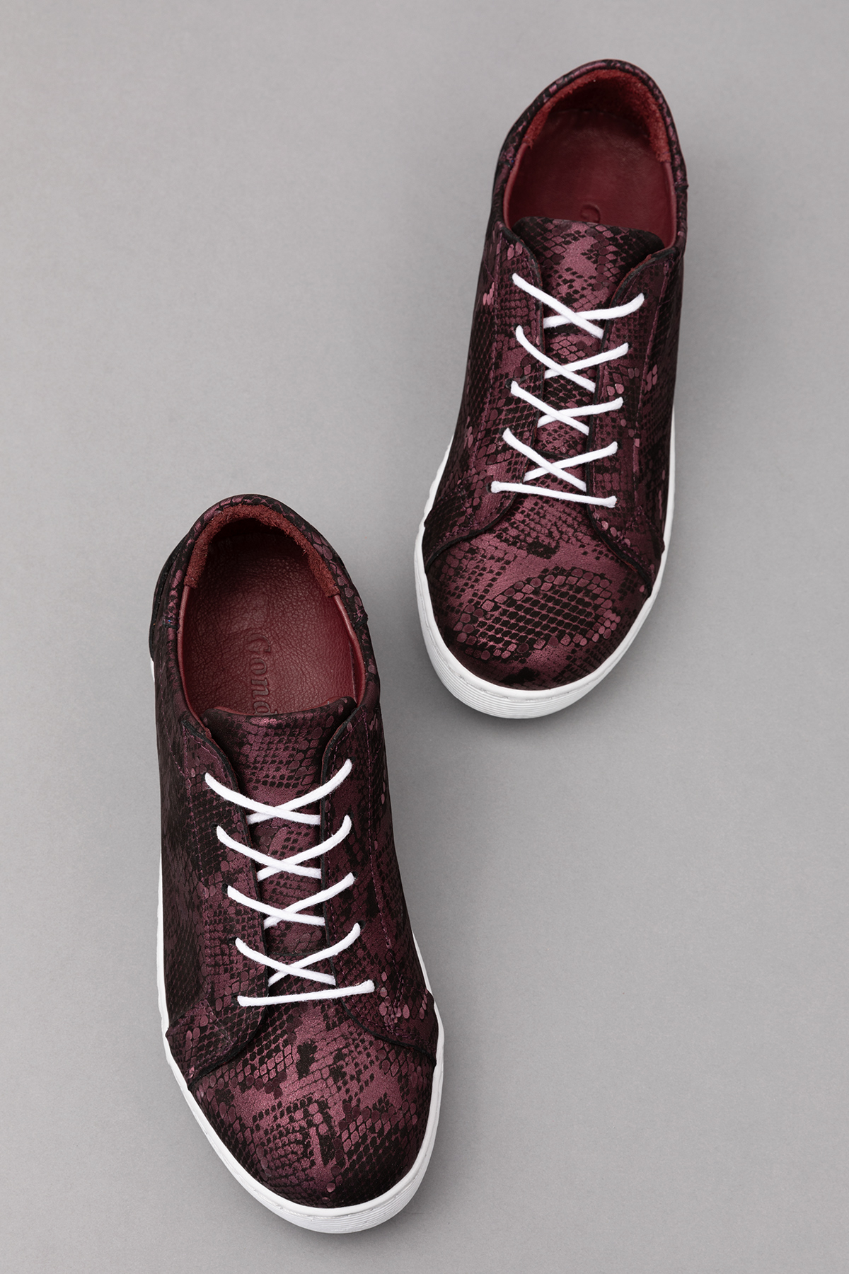 Gondol Kadın Hakiki Deri Desen Detaylı Günlük Rahat Ayakkabı gnd.109 - Görsel 8