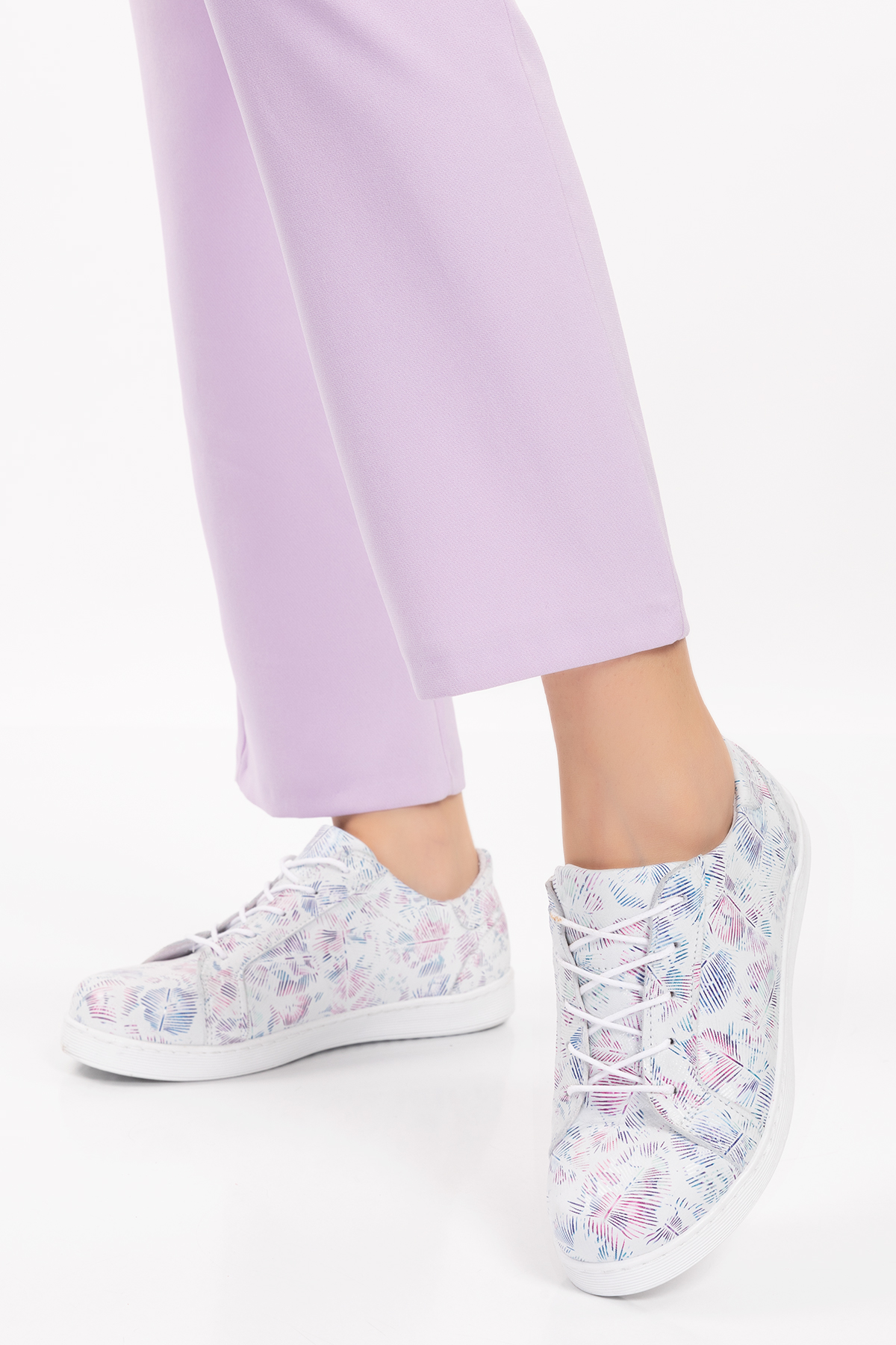 Gondol Kadın Hakiki Deri Desen Detaylı Günlük Rahat Ayakkabı gnd.109 - Görsel 6