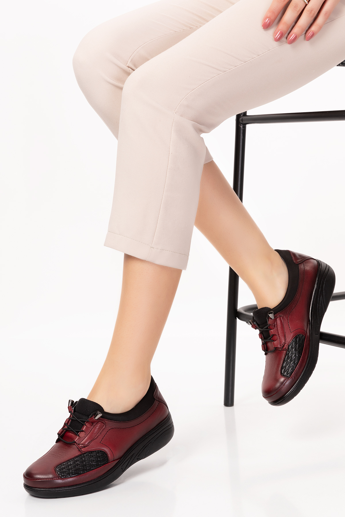 Gondol Hakiki Deri Kadın Kemik Çıkıntısına Özel Ayakkabı at.4204 - Görsel 5