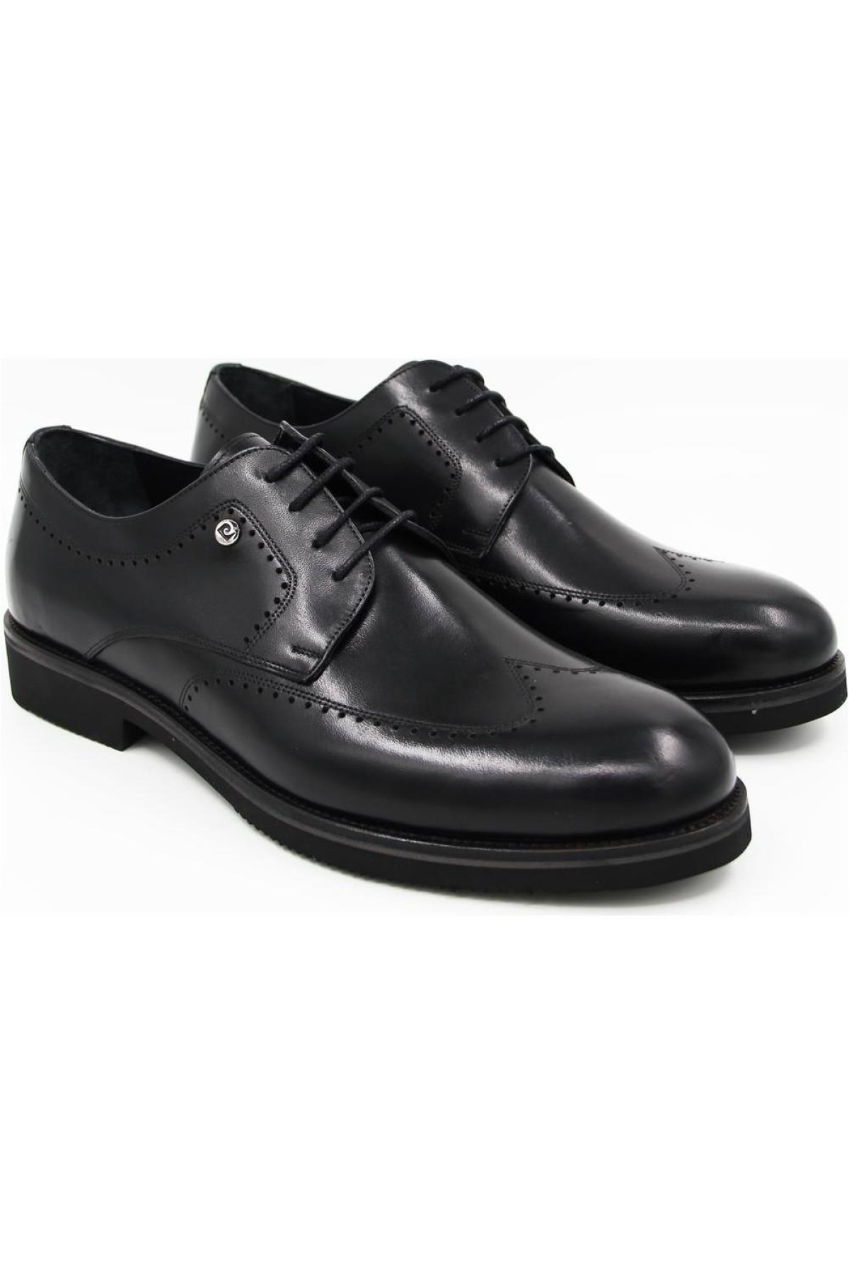 PC 121030 Siyah Deri Erkek Klasik Ayakkabı - Görsel 5