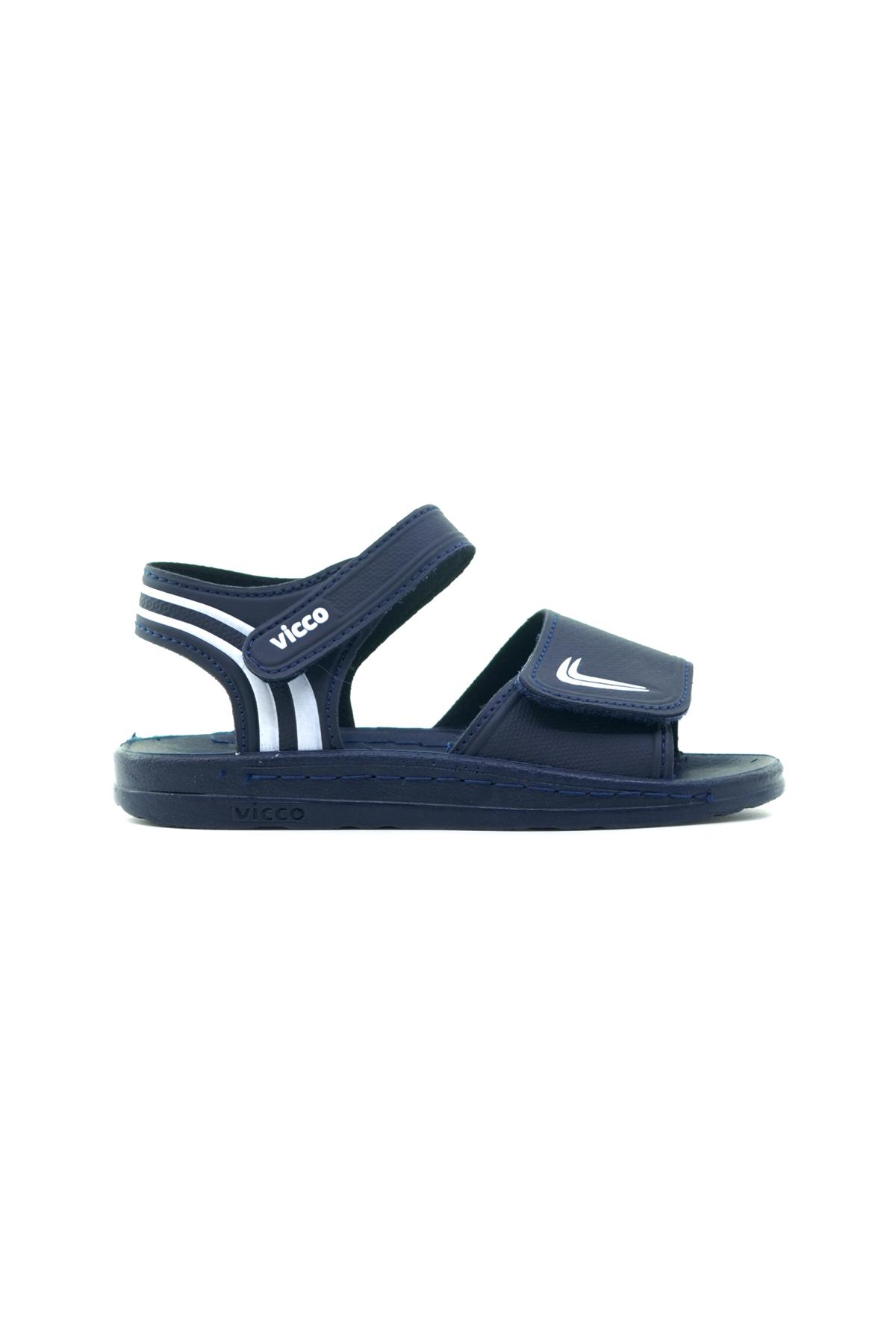 VİCCO DORY UNISEX KAYMAZ TABAN HAVUZ-GÜNLÜK ÇOCUK SANDALET (21-30) 23Y 332.301 U LACİVERT - Görsel 2