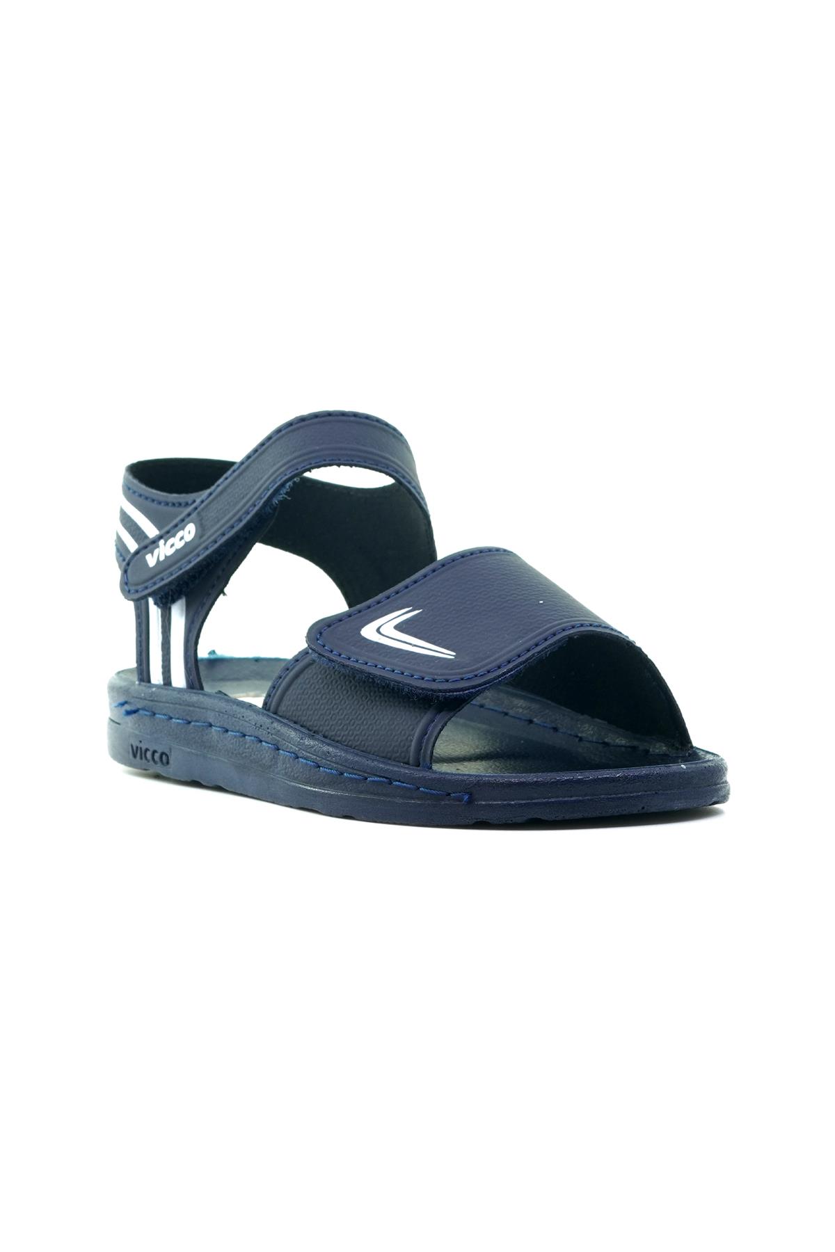 VİCCO DORY UNISEX KAYMAZ TABAN HAVUZ-GÜNLÜK ÇOCUK SANDALET (21-30) 23Y 332.301 U LACİVERT - Görsel 5
