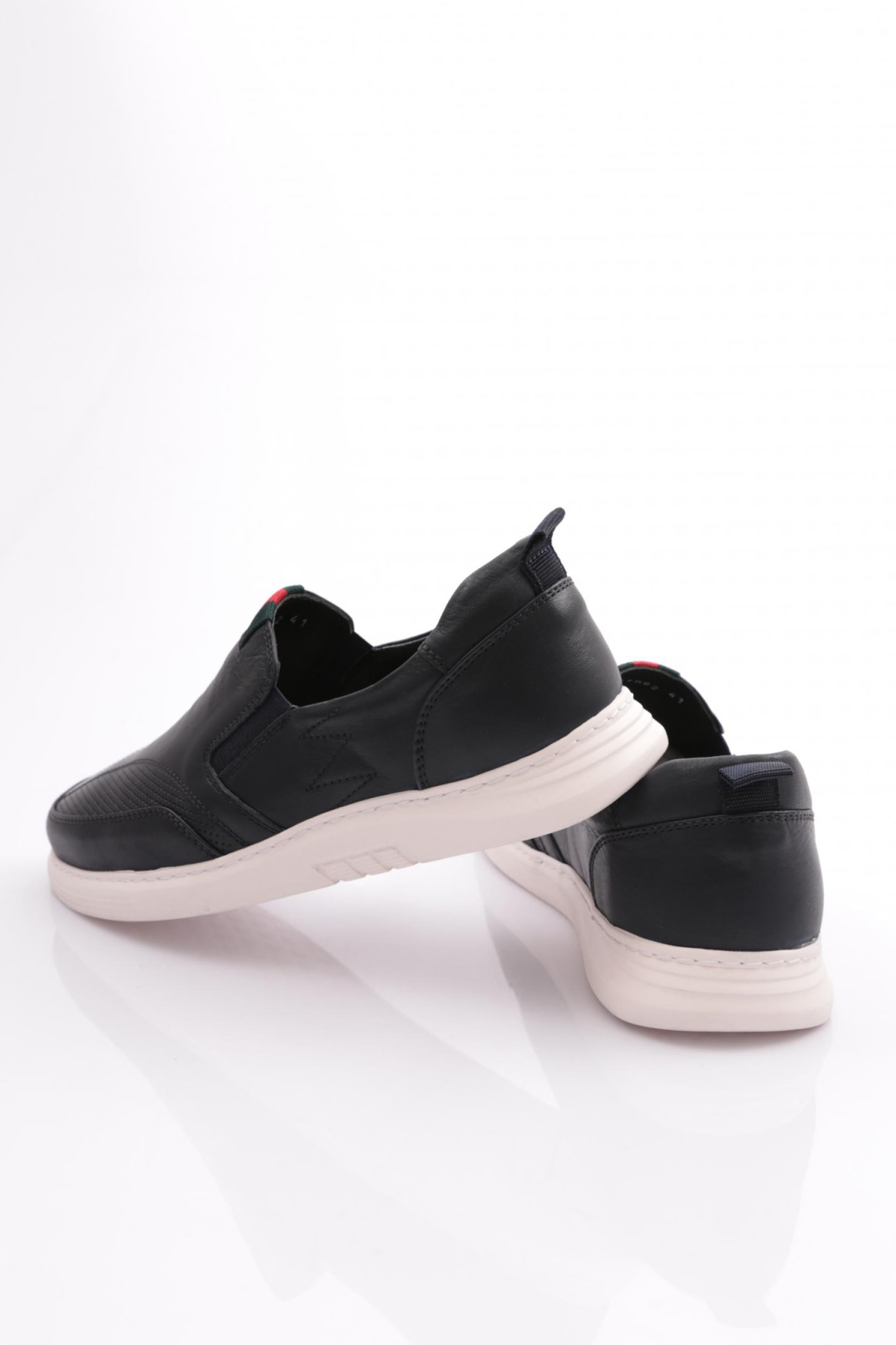 6151 Erkek Yani Lastikli Sneaker Ayakkabi - Görsel 4