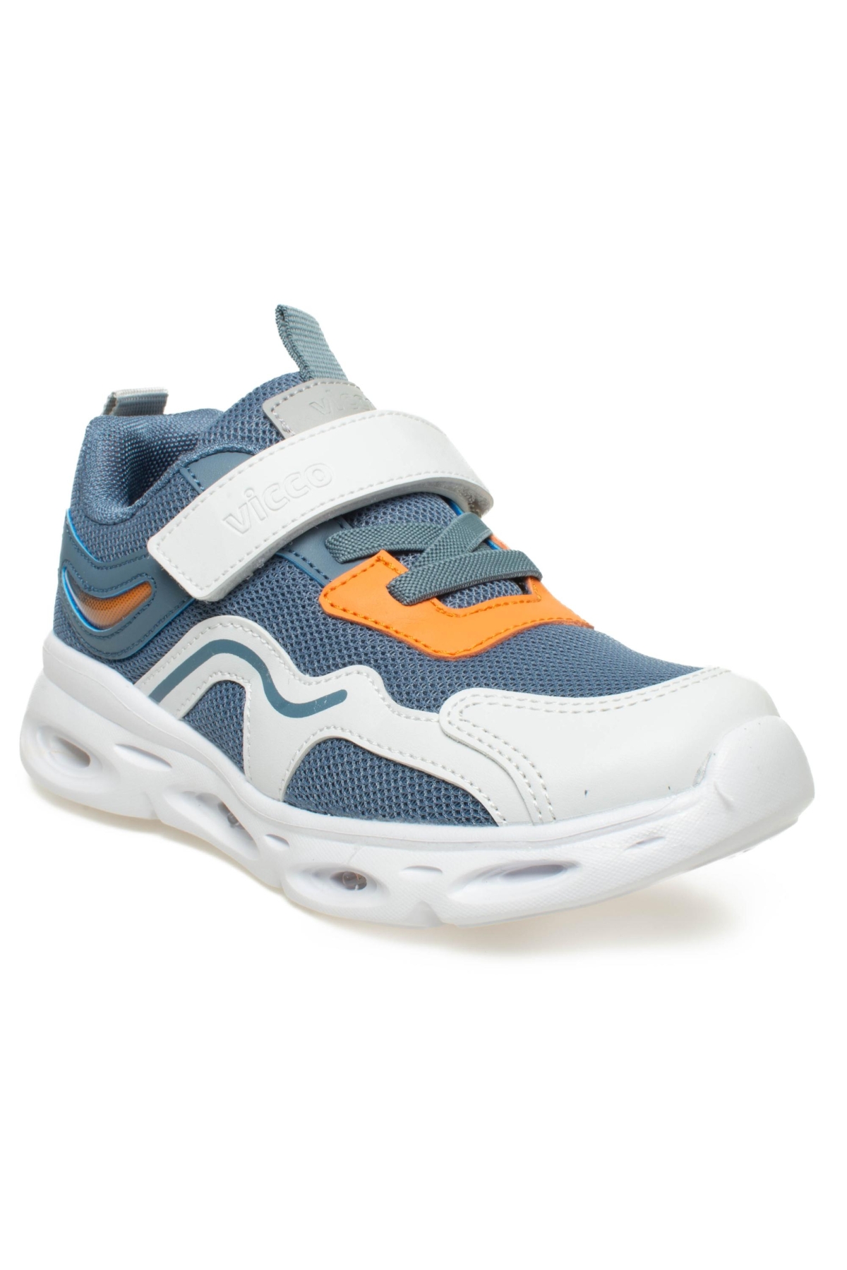 346.B24Y117 Rony Bebe Işıklıphylon Mavi Çocuk Spor Ayakkabı - Görsel 3