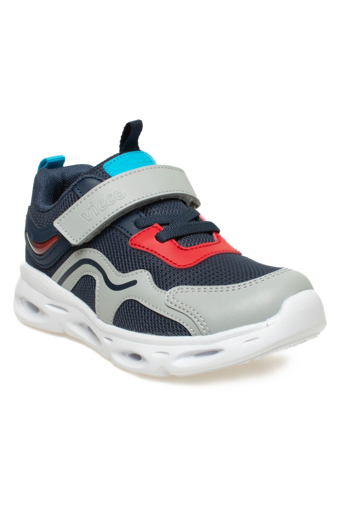 346.B24Y117 Rony Bebe Işıklıphylon Lacivert Çocuk Spor Ayakkabı - Görsel 3