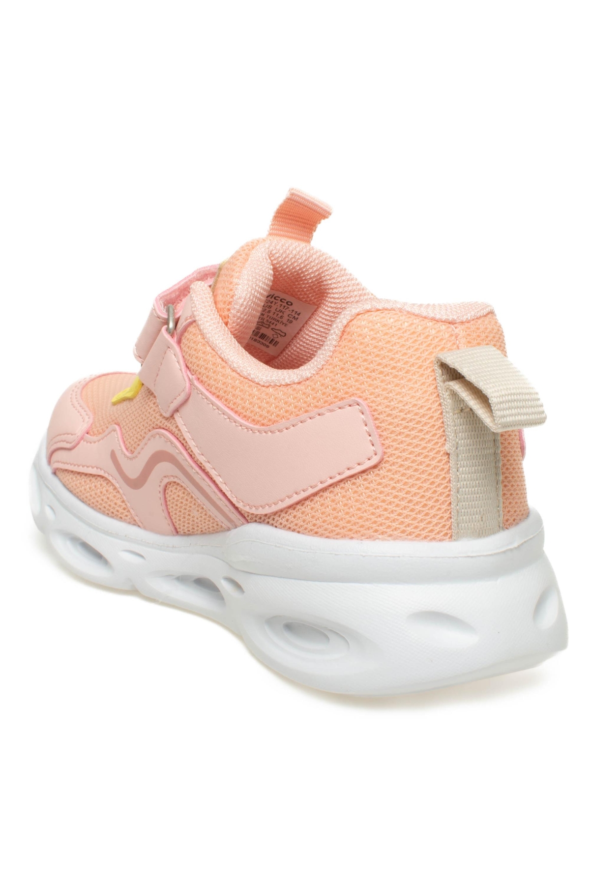 346.B24Y117 Rony Bebe Işıklıphylon Pudra Çocuk Spor Ayakkabı - Görsel 5