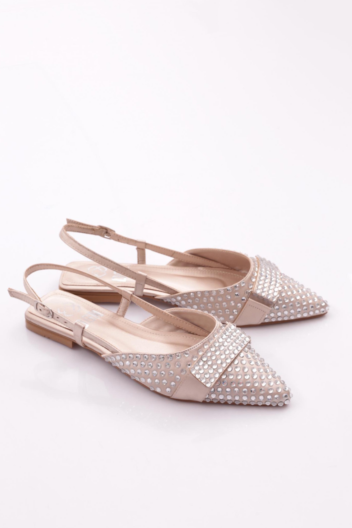 6014 Kadin Taş İşlemeli Babet - Görsel 3