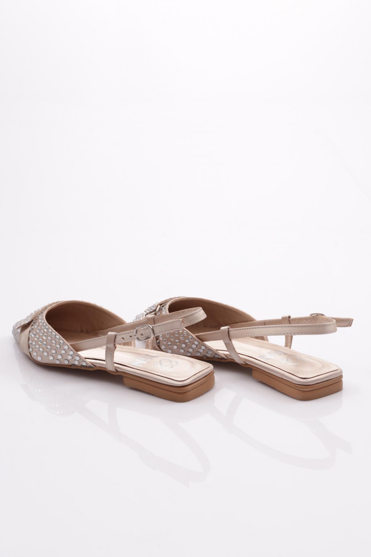 6014 Kadin Taş İşlemeli Babet - Görsel 4