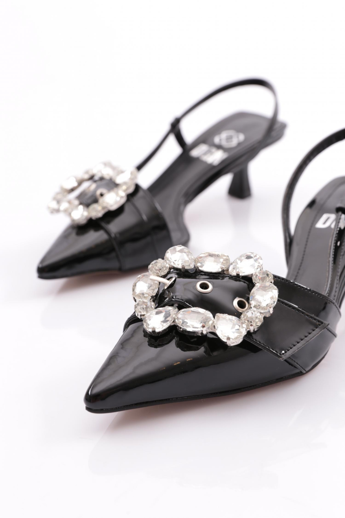 6107 Kadin Taş İşlemeli Topuklu Abiye Ayakkabi - Görsel 5