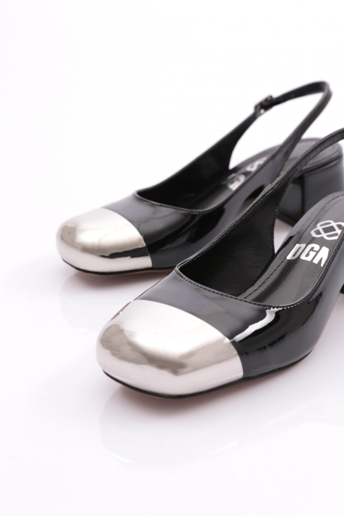 6555 Kadin Arkadan Bağlamali Topuklu Ayakkabi - Görsel 5