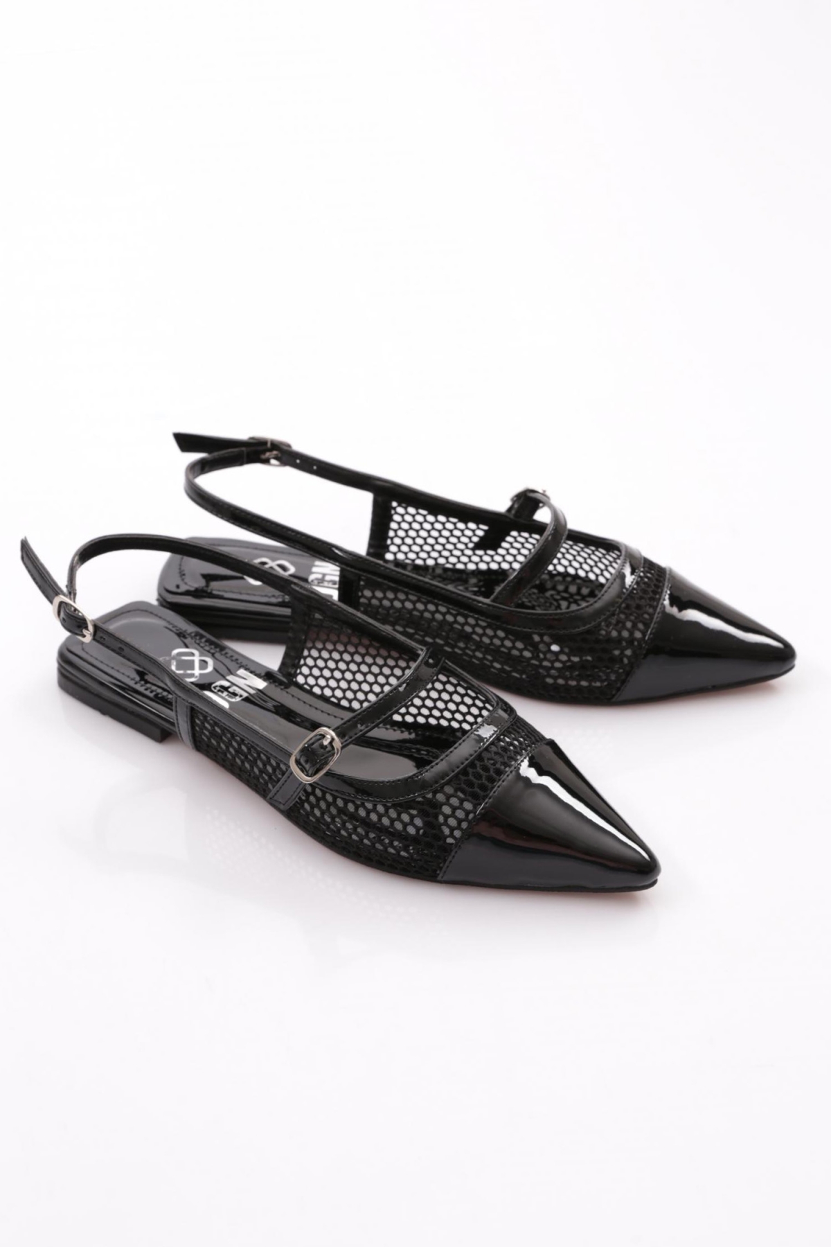 6004 Kadin Üstten Bağlamali Sivri Burun Babet - Görsel 3